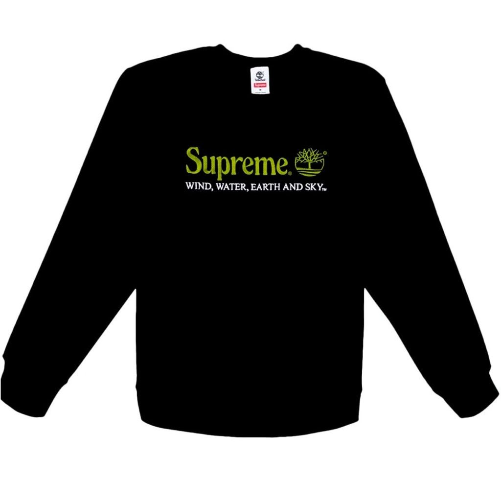 Supreme SUPREME+TIMBERLAND BLACK CREWNECK SWEATSHIRT AND SIZE M NWOT Size US M / EU 48-50 / 2 - 1 Thumbnail