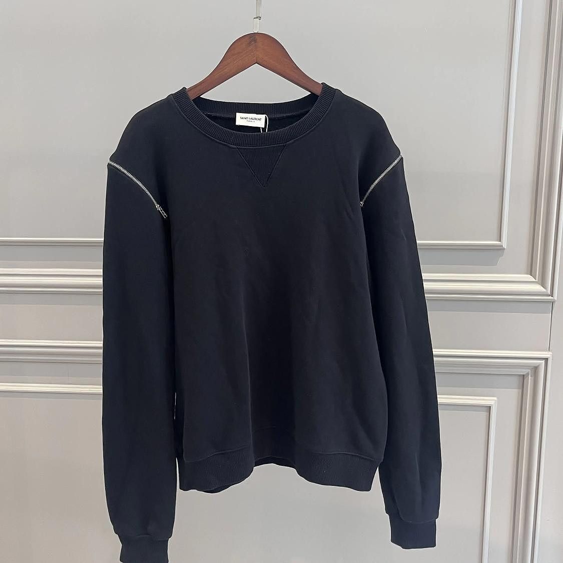 Saint Laurent Paris Saint Laurent Zipper Detail Sweatshirt Size S Size US S / EU 44-46 / 1 - 1 Thumbnail