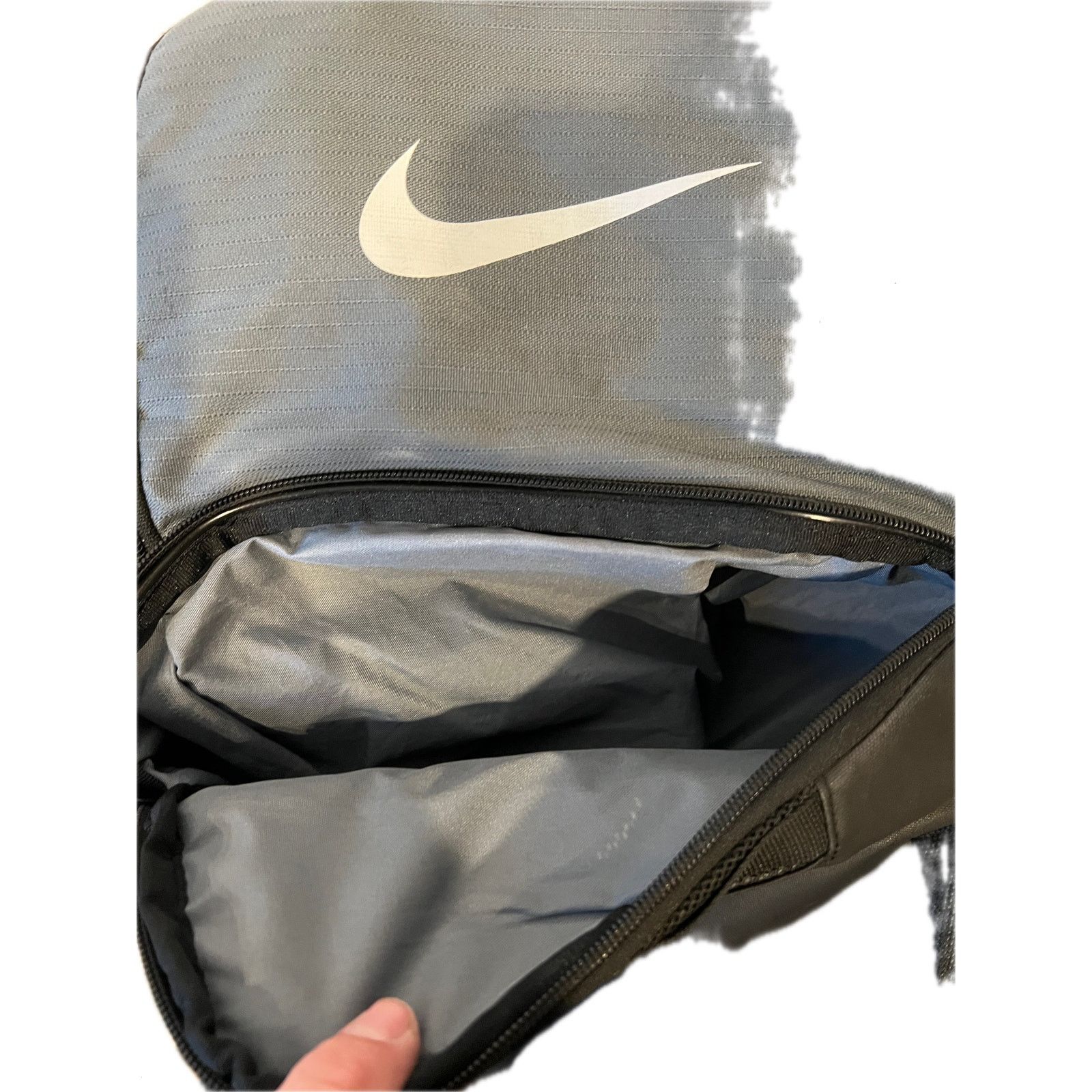 Nike Nike Gray Black Brasilia Backpack 30L Size ONE SIZE - 3 Thumbnail