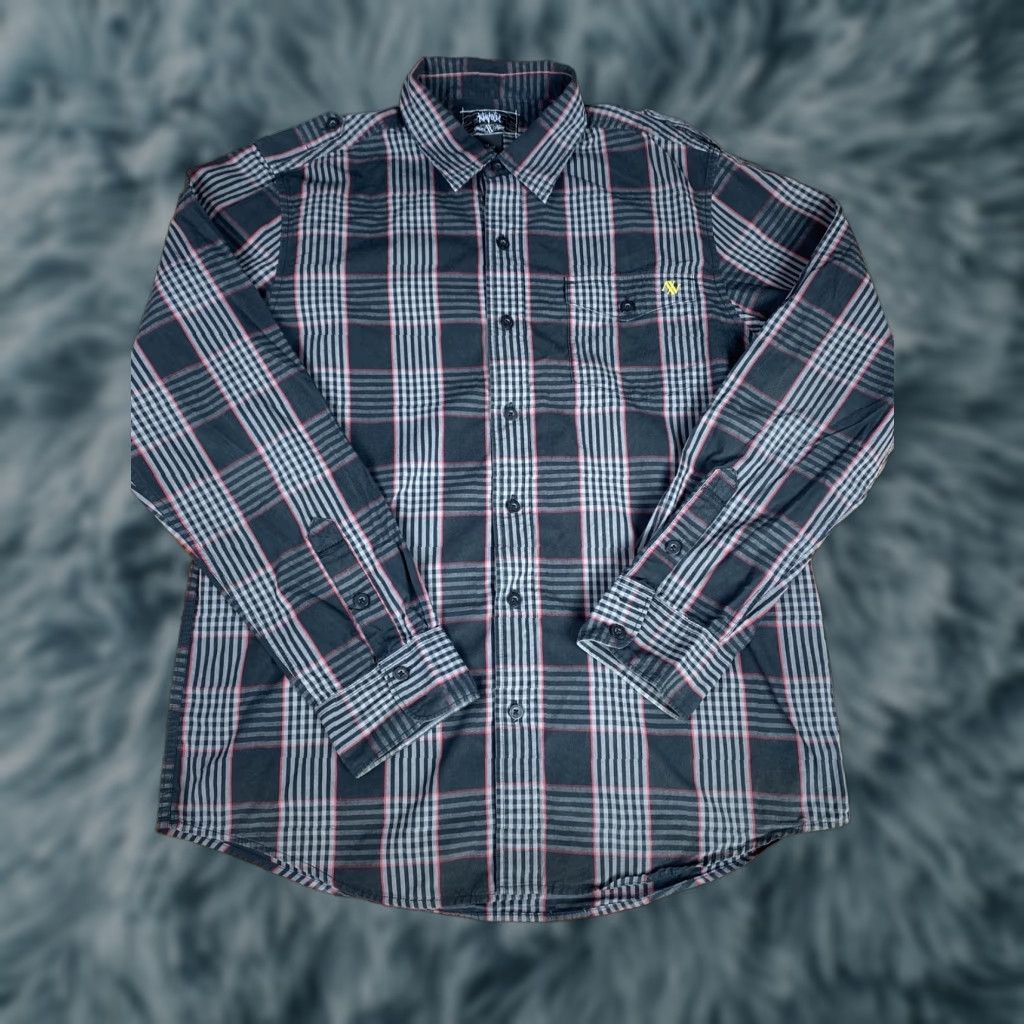 Vintage Atwater Button-Down Shirt Mens XL Plaid White Tigers Black & Gray Button Up Long Sleeve Classic Shirt Size US XL / EU 56 / 4 - 1 Thumbnail