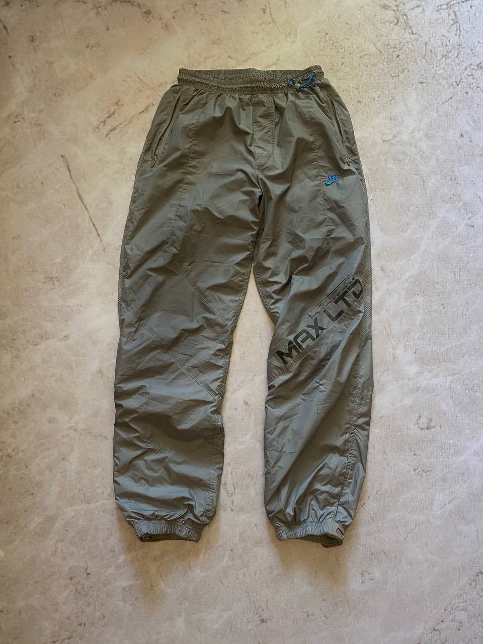 Nike × Vintage Vintage Nike Nylon Track Pants Drill style Y2k Hype Rare Size US 30 / EU 46 - 1 Thumbnail