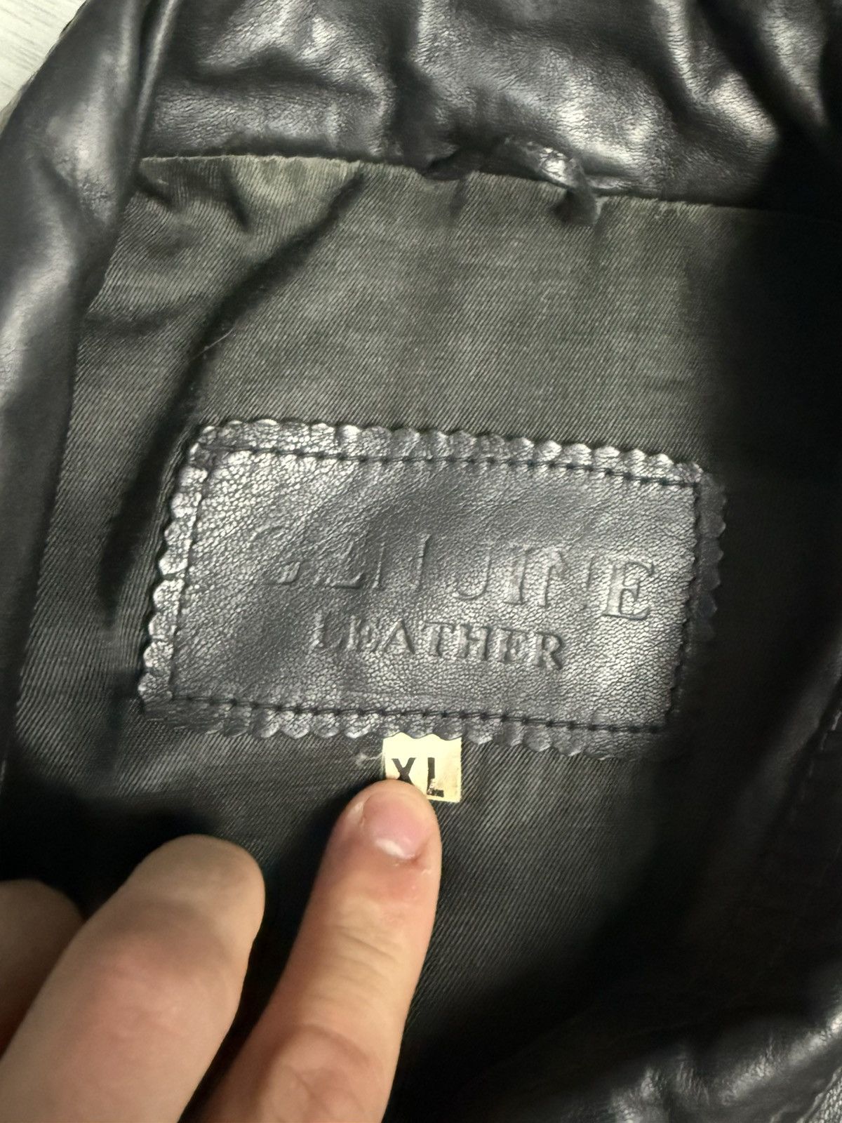 Genuine Leather × Vintage Vintage Leather Jacket 90’s hype military flight Bomber Size US L / EU 52-54 / 3 - 5 Thumbnail