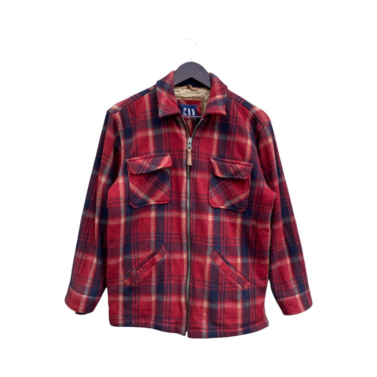 Gap Gap Plaid Tartan Jacket With Fleece Lined Size US M / EU 48-50 / 2 - 1 Thumbnail