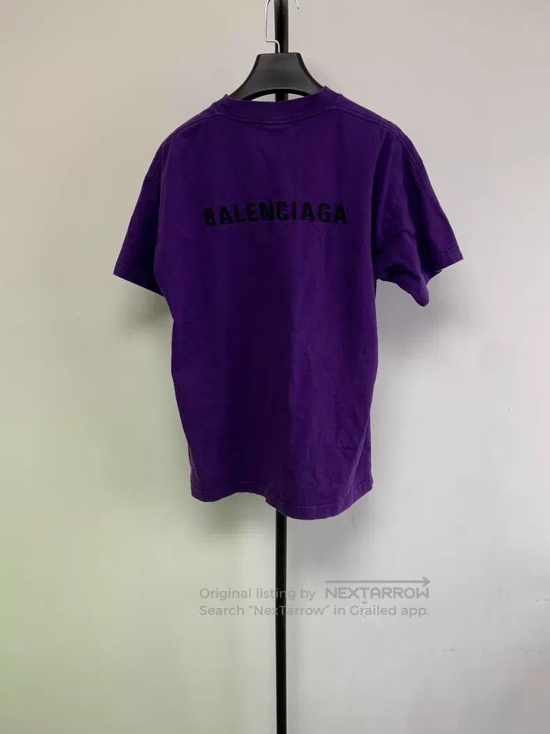 Balenciaga Balenciaga size S Logo Letter Round Neck Short Sleeve Size S / US 4 / IT 40 - 2 Thumbnail