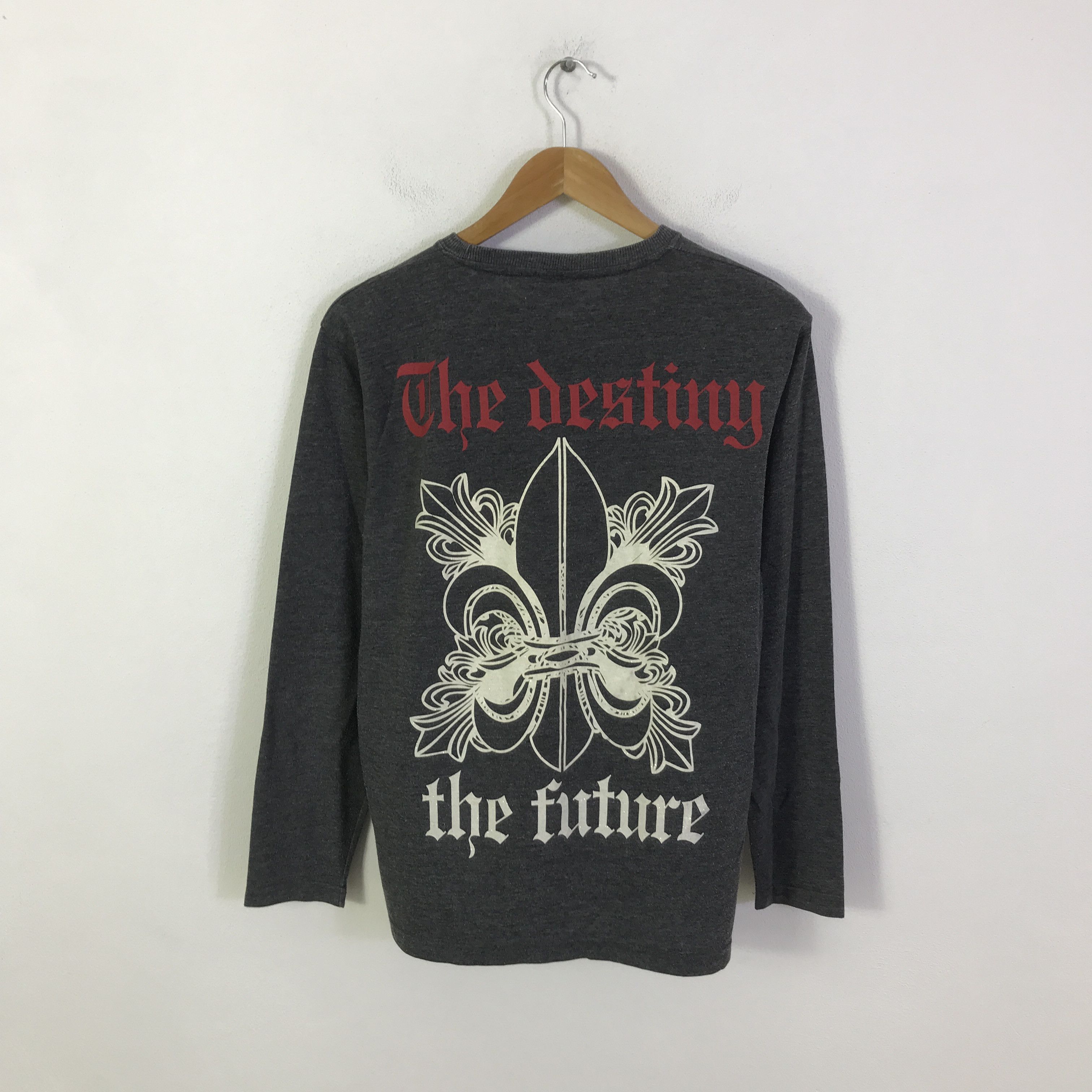 Japanese Brand punk style the destiny long sleeve t-shirt K93B17 Size US L / EU 52-54 / 3 - 1 Thumbnail