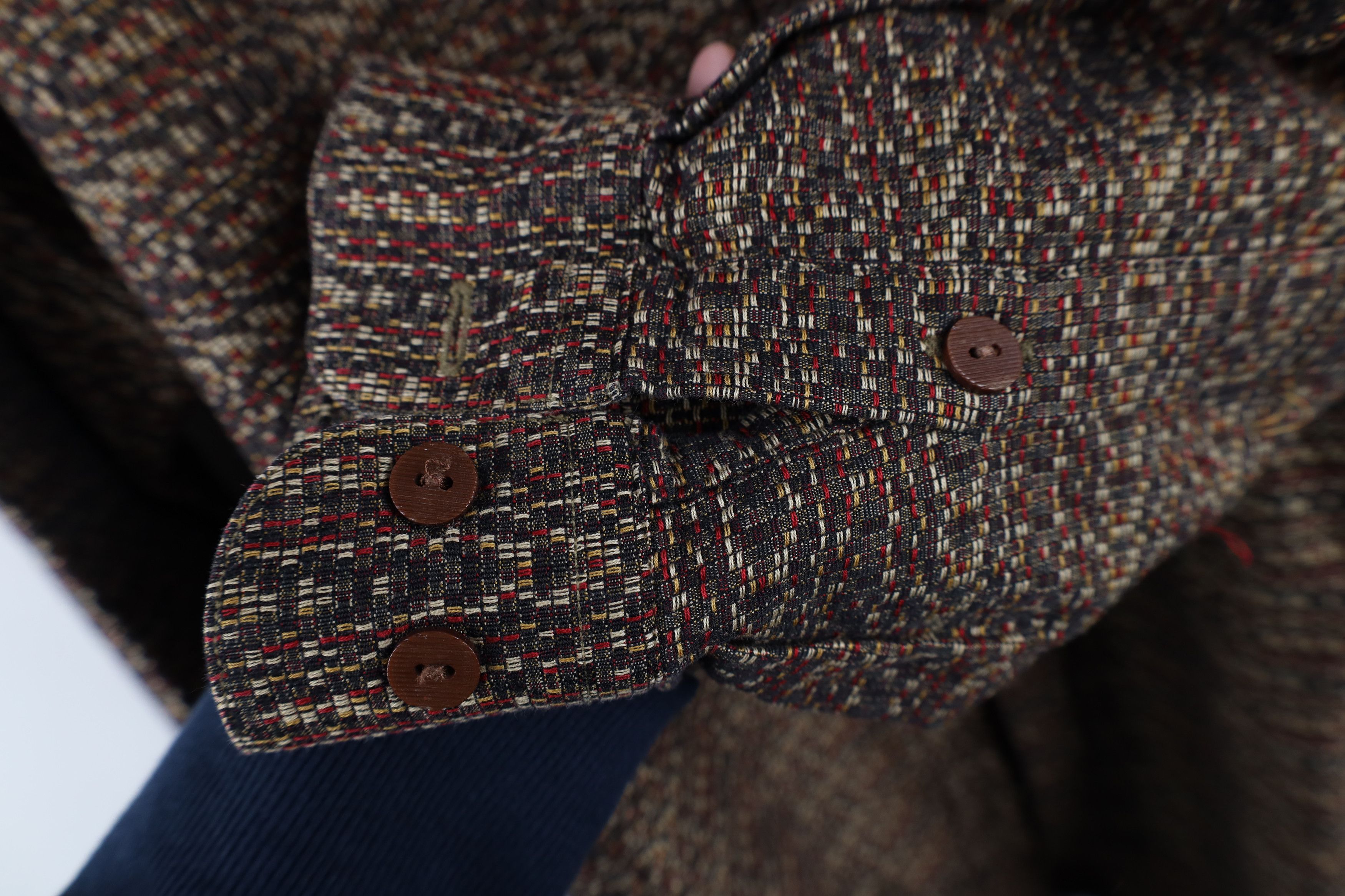 Vintage Vintage 90s Streetwear Jacquard Collared Button Down Shirt Size US XL / EU 56 / 4 - 6 Thumbnail