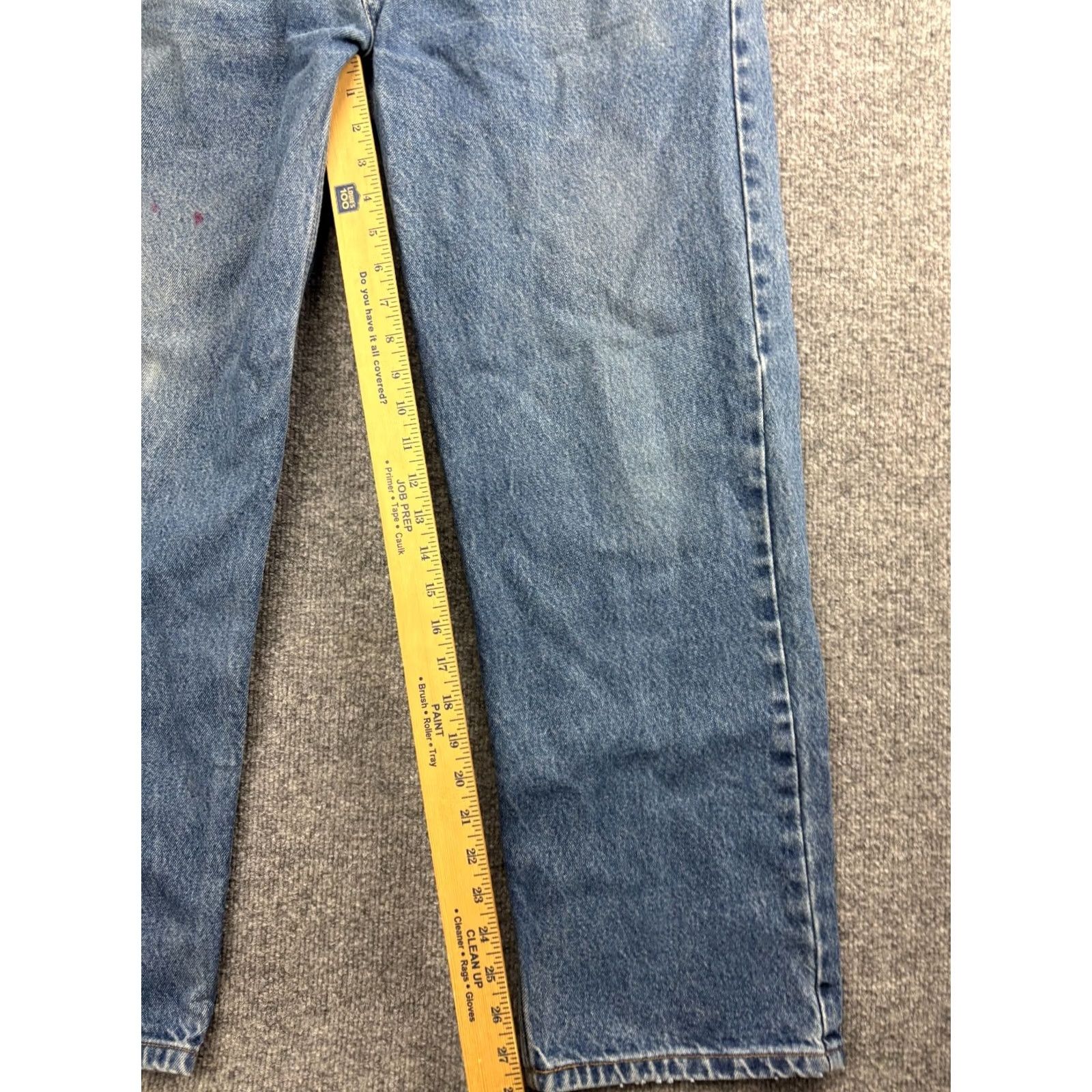 Carhartt Carhartt Jeans Men's 36x28 Blue Denim Relaxed Straight Leg B460DVB 5-Pocket Image-Style American Style Regular Rise Mid-Gray/Blue? Size US 36 / EU 52 - 5 Thumbnail