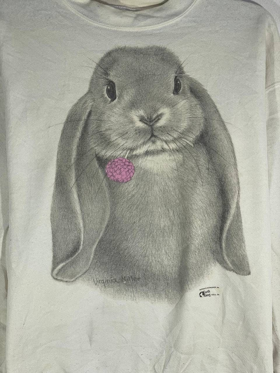 Other Vintage 90s rabbit animal cute habitat sweatshirt size M Size US M / EU 48-50 / 2 - 4 Thumbnail