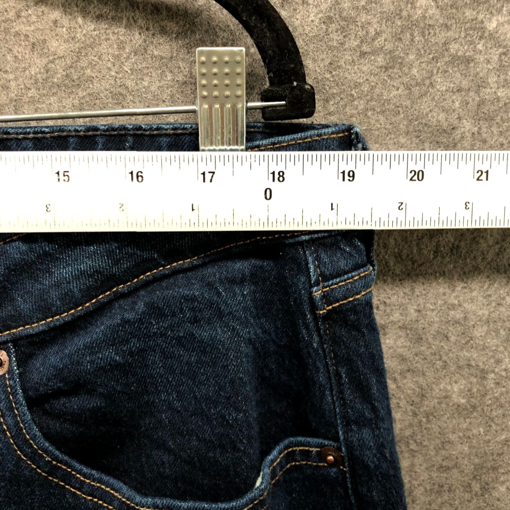 Abercrombie & Fitch Abercrombie & Fitch Jeans Women 34P Blue Dark Wash Mid Rise 90s Straight 5-Pocket Denim Cotton Blend Petite Inseam 28in Vintage No Size 24" / US 00 / IT 34 - 7 Thumbnail