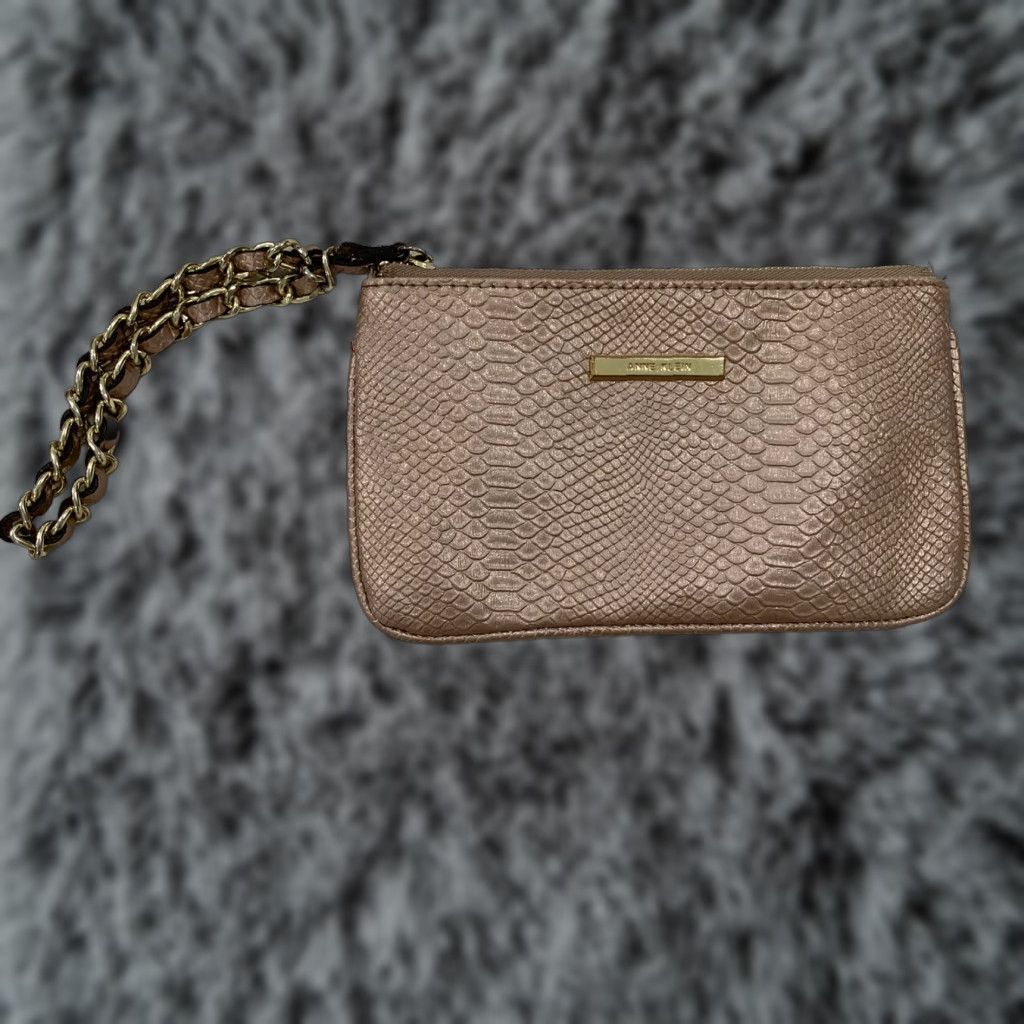 Anne Klein ANNE KLEIN Wristlet Purse Leather Rose Gold Pink Rose Women Size ONE SIZE - 1 Thumbnail