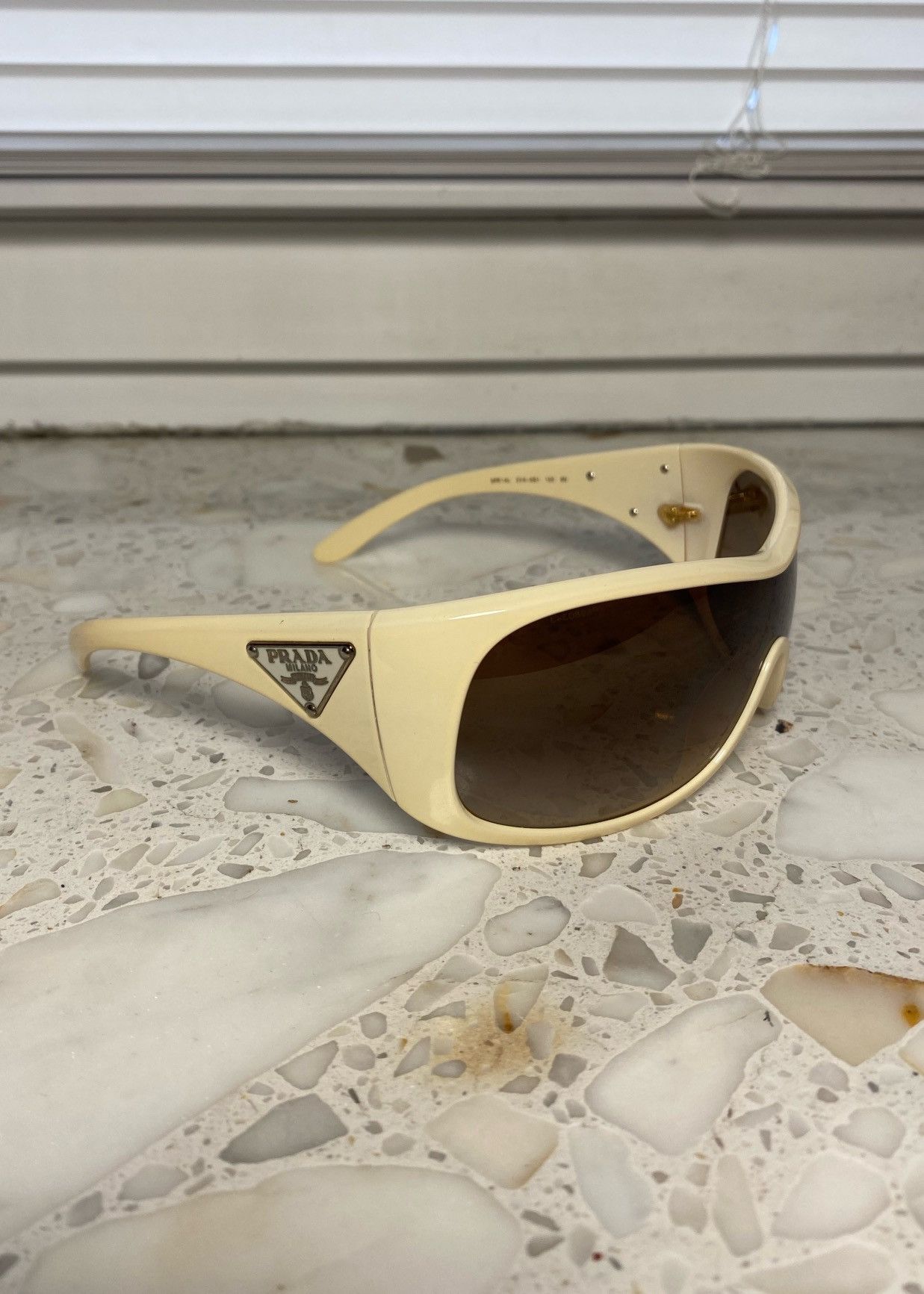 Prada Drill Mask Vintage Prada Sunglasses Size ONE SIZE - 7 Thumbnail