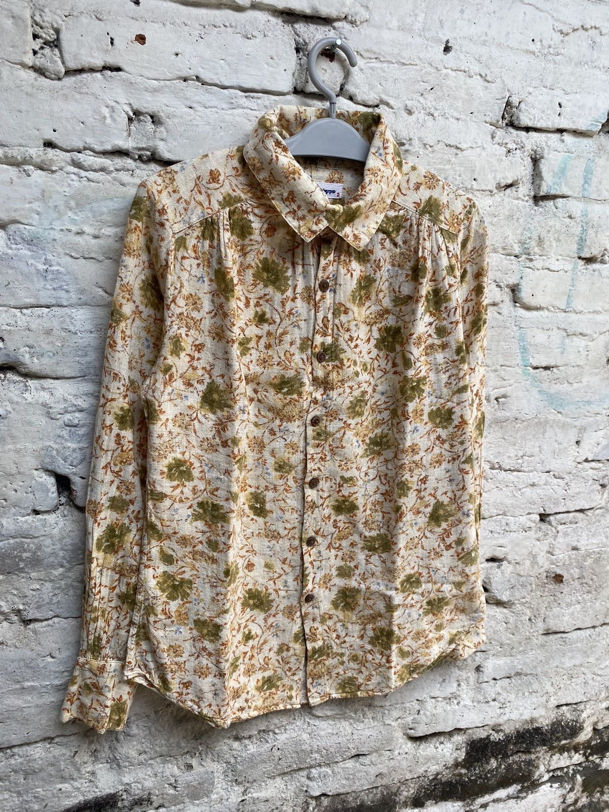 45rpm × Japanese Brand 45RPM FLOWER BUTTON UP SHIRT Size US S / EU 44-46 / 1 - 2 Thumbnail