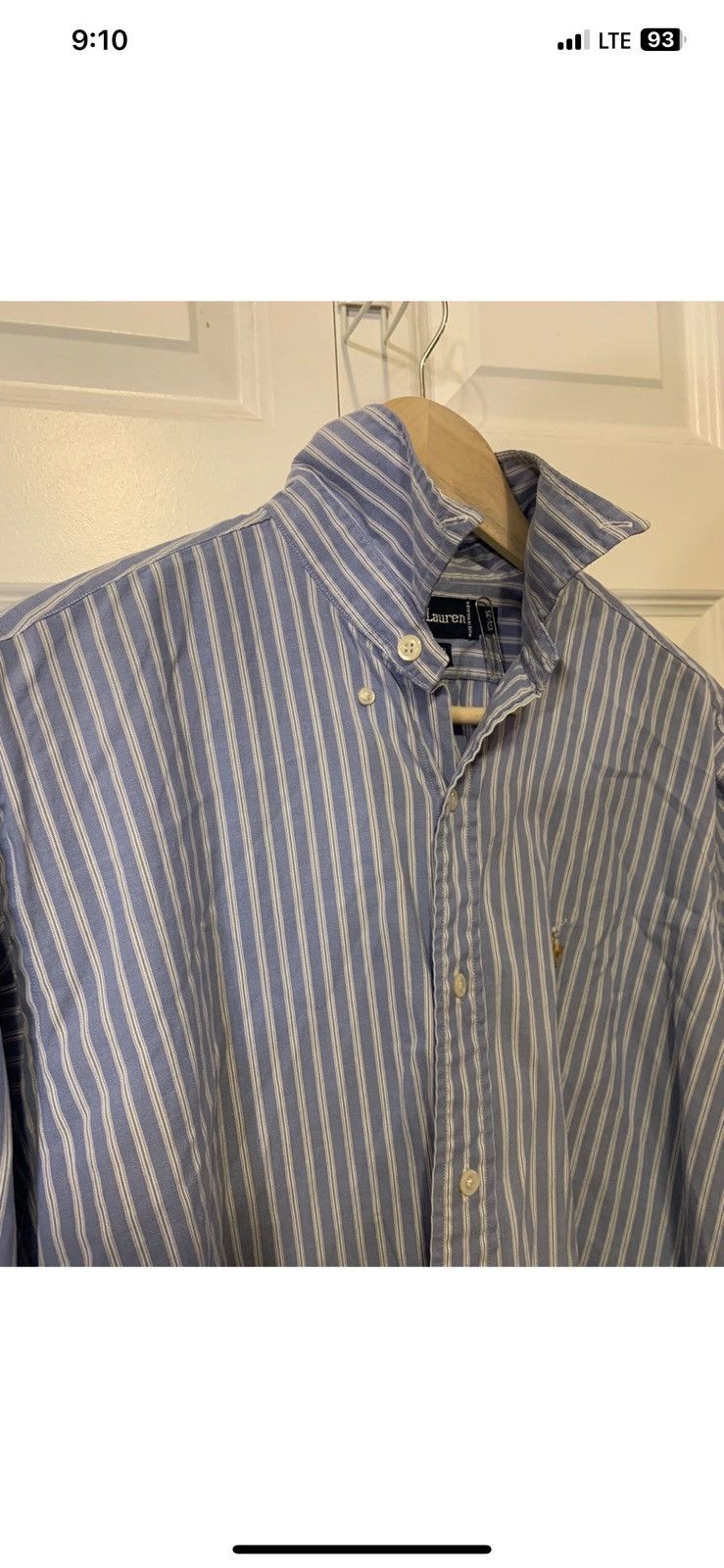 Polo Ralph Lauren Vtg Ralph Lauren 90S Yarmouth Shirt Blue Stripes 15.5 35 Size US M / EU 48-50 / 2 - 7 Thumbnail