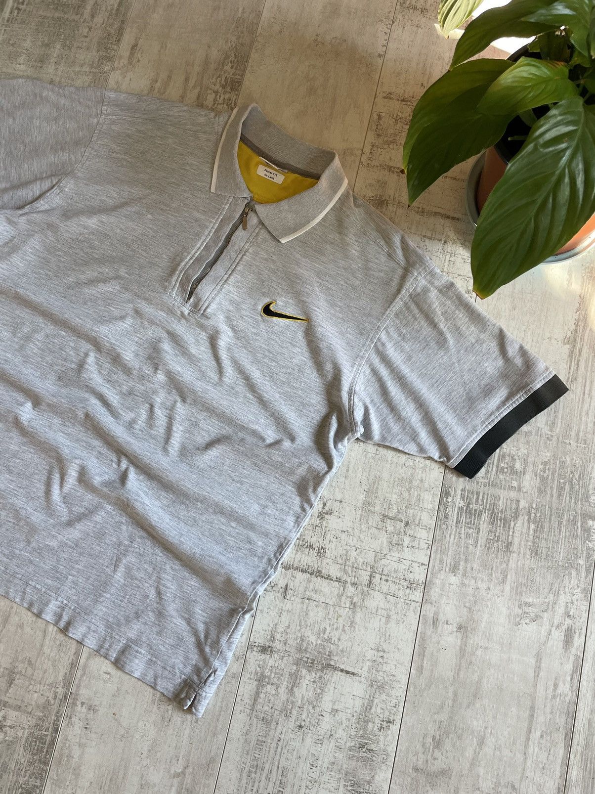 Nike × Vintage Vintage Y2K Nike 90’s T-Shirt 1/4 Zip Polos Big Logo Size US L / EU 52-54 / 3 - 3 Thumbnail
