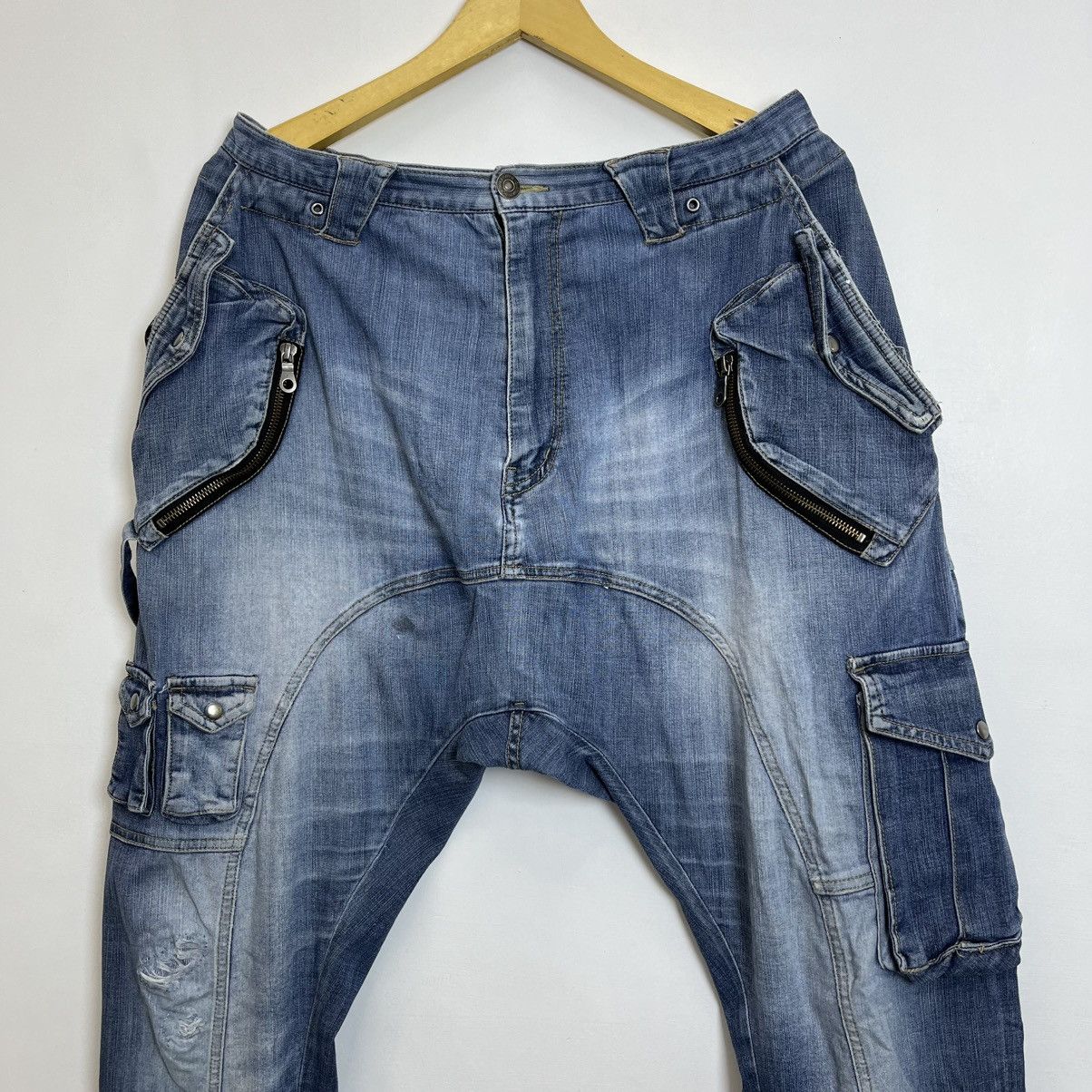 PPFM ARCHIVE ITEMS PPFM WorkWear Distressed Jeans 3D Pocket Size US 30 / EU 46 - 2 Thumbnail