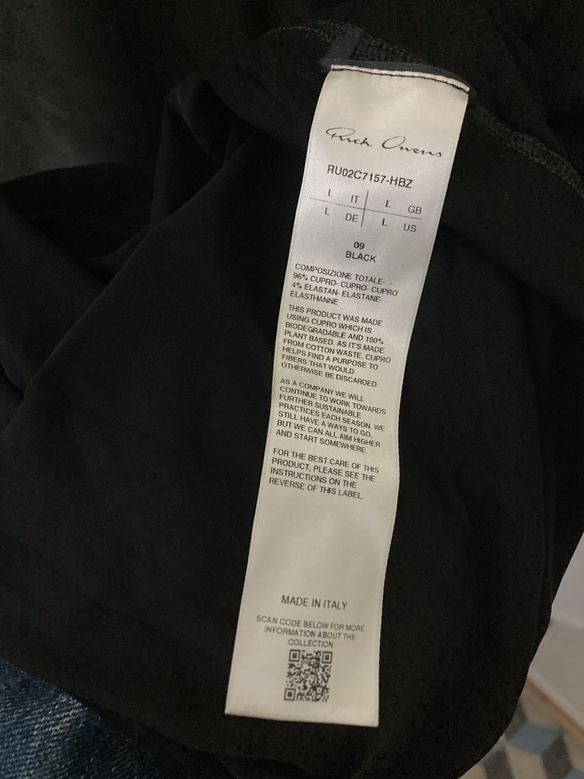 Rick Owens NEVER WORN / Rick Owens Cupro Dylan T-Shirt Size US L / EU 52-54 / 3 - 7 Thumbnail