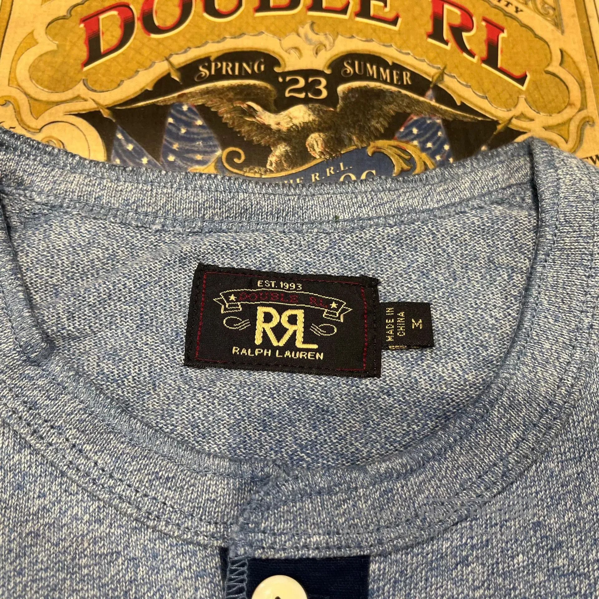 RRL Ralph Lauren gray long sleeve henley shirt by Ralph Lauren. Size US M / EU 48-50 / 2 - 4 Thumbnail