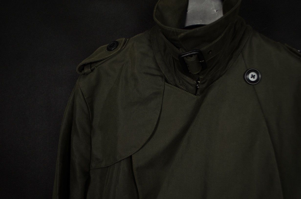 Ermenegildo Zegna Ermenegildo Zegna Olive Heavy Trench Coat Jacket Size US M / EU 48-50 / 2 - 12 Thumbnail