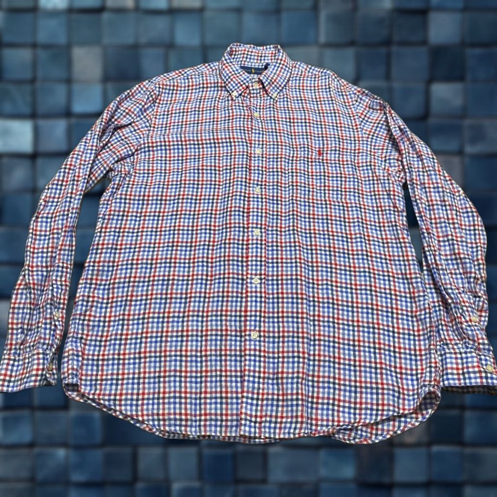 Ralph Lauren Ralph Lauren Mens XL Shirt Multicolor Plaid Check Long Sleeve Button-Down Collar Size US XL / EU 56 / 4 - 1 Thumbnail