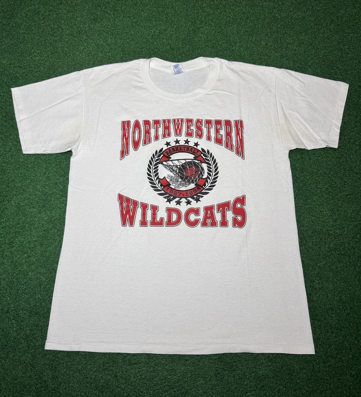 Vintage Vintage Northwestern Wildcats Basketball 90s L/XL T Shirt Size US XL / EU 56 / 4 - 1 Thumbnail