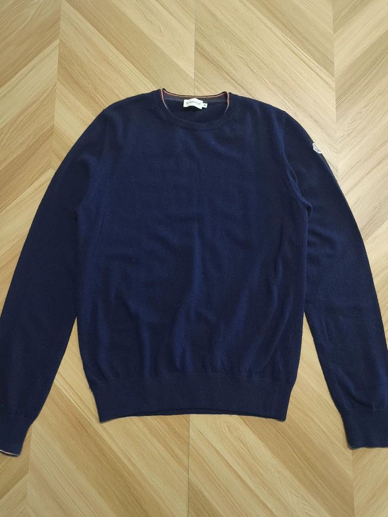Moncler Moncler 100% Wool Crewneck Sweater-yf Size US M / EU 48-50 / 2 - 1 Thumbnail