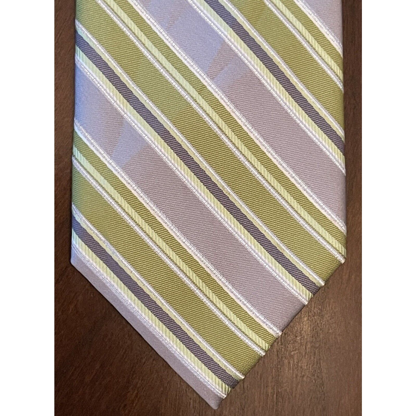 Van Heusen Van Heusen Green Gray 100% Polyester Made In China Size ONE SIZE - 1 Thumbnail