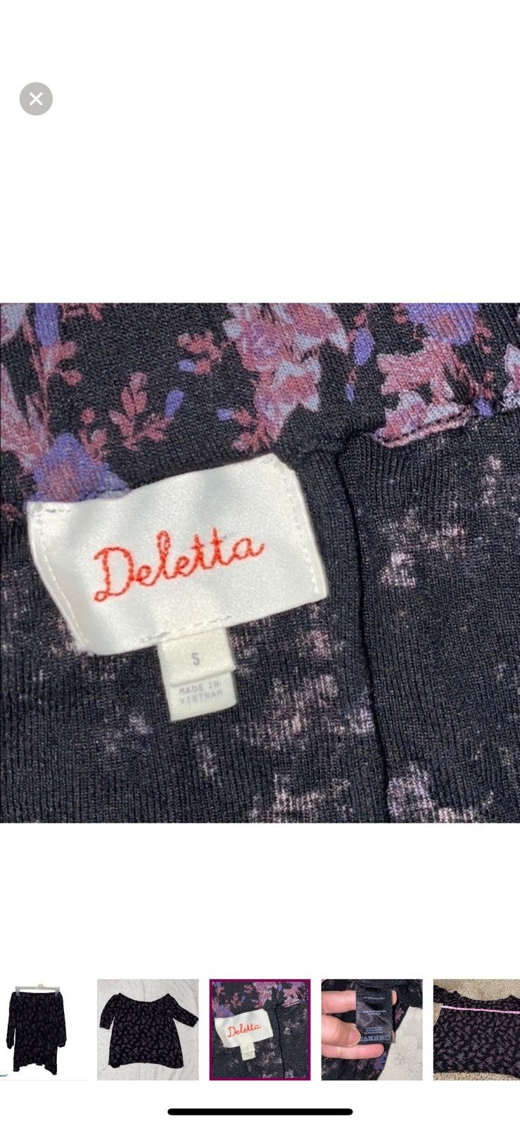 Anthropologie Anthropologie Deletta small floral off the shoulder blouse Size S / US 4 / IT 40 - 6 Thumbnail