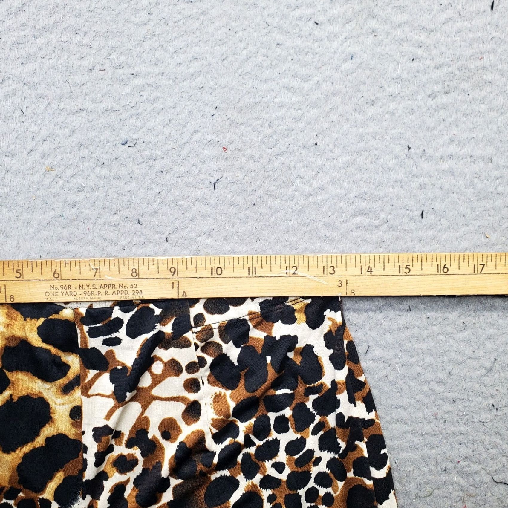 Vintage Bleeker & McDougal Pants Womens Petite Small Multi Leopard Print Stretch Pull On Size 28" / US 6 / IT 42 - 6 Thumbnail