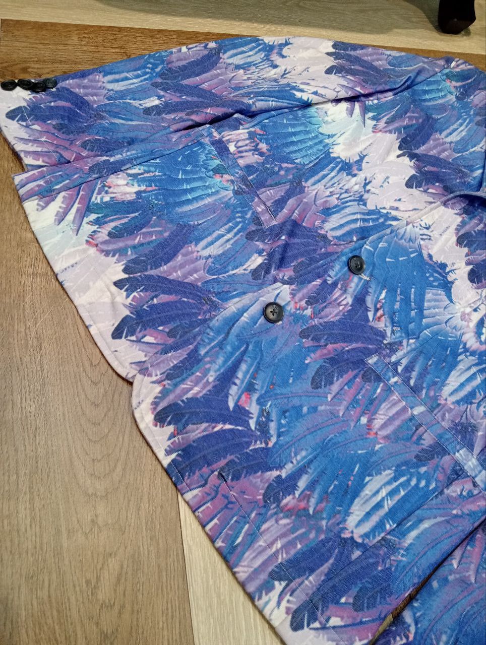 Japanese Brand JAPANESE DOWBL FEATHER OVERPRINT BLAZERS Size 46R - 7 Thumbnail
