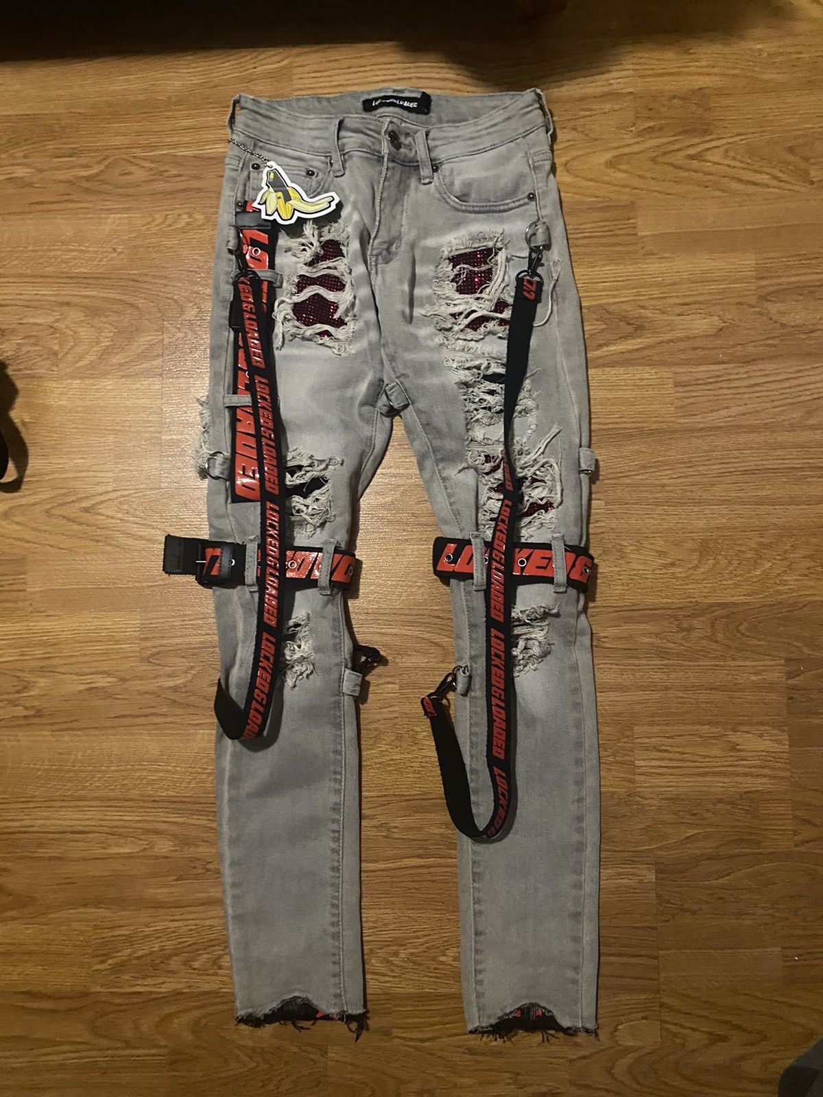 image of Locked And Loaded Jeans in Grey, Men's (Size 28)