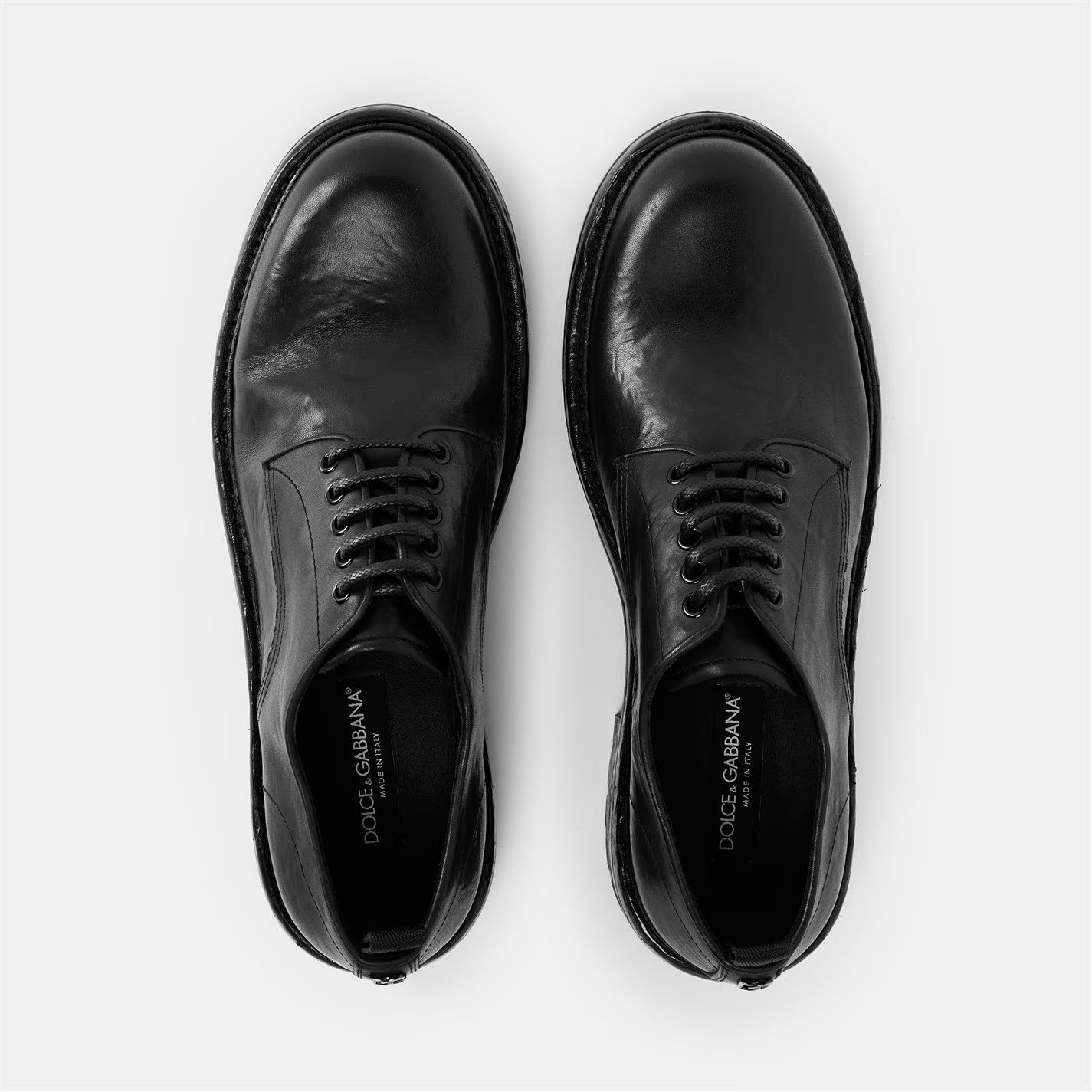 Dolce & Gabbana o1g2r1mq0426 Lace-Up Derby Shoes in Nero Size US 9 / EU 42 - 5 Thumbnail