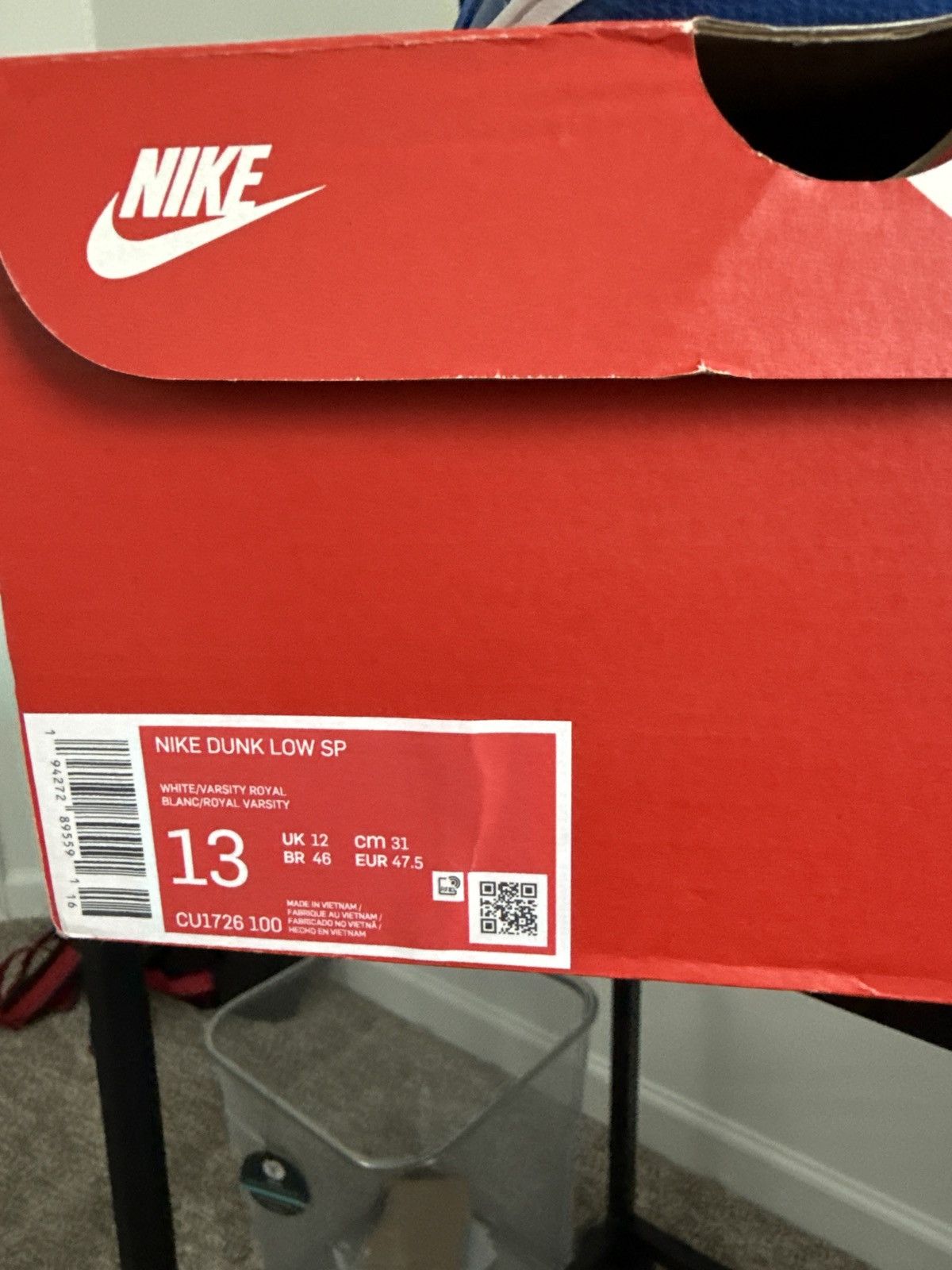 Nike Nike Dunk Low Kentucky 2020 Size US 13 / EU 46 - 5 Thumbnail