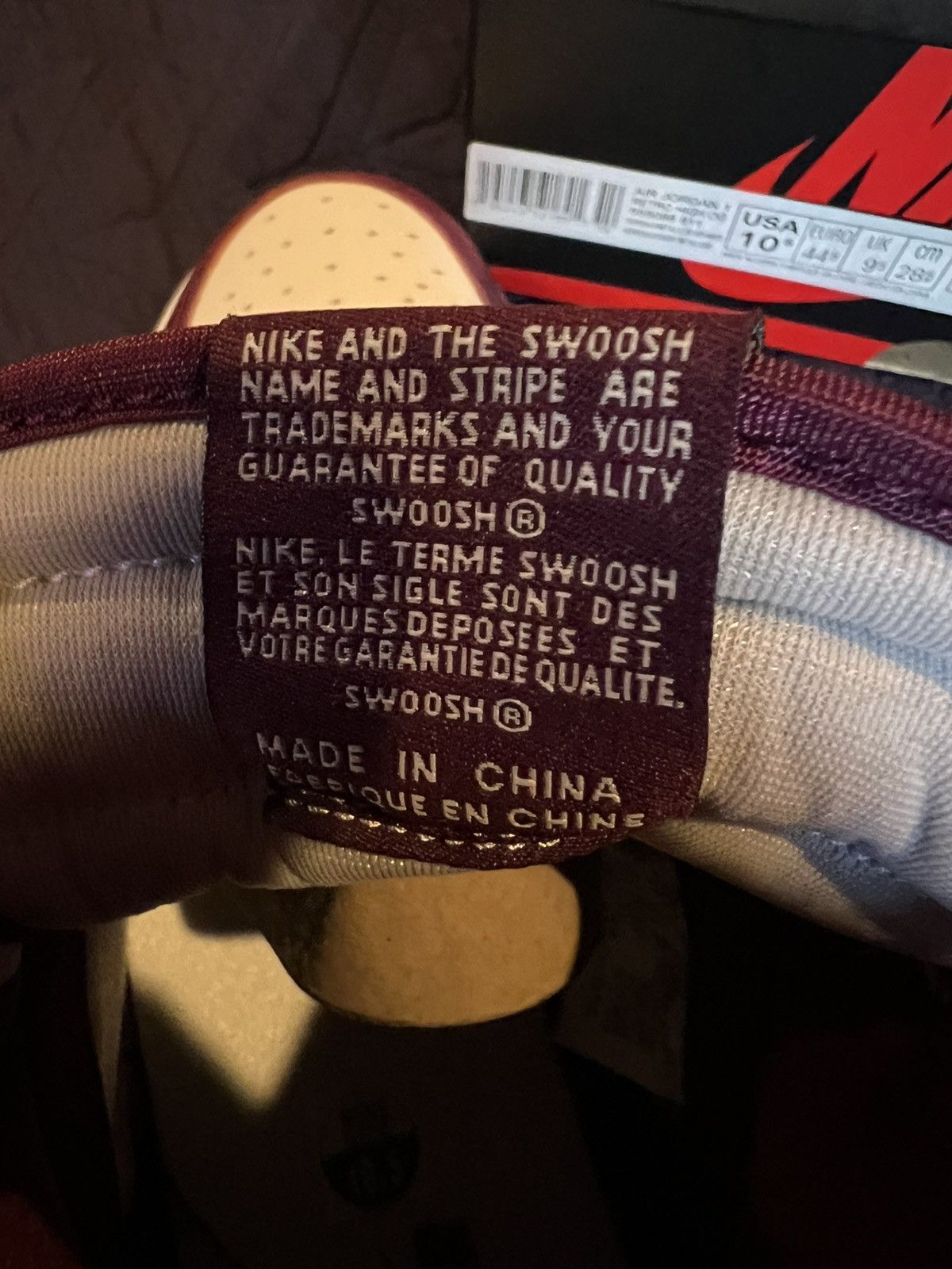 Jordan Brand × Nike Air Jordan 1 Retro High OG “Bordeaux” Size US 10.5 / EU 43-44 - 6 Thumbnail
