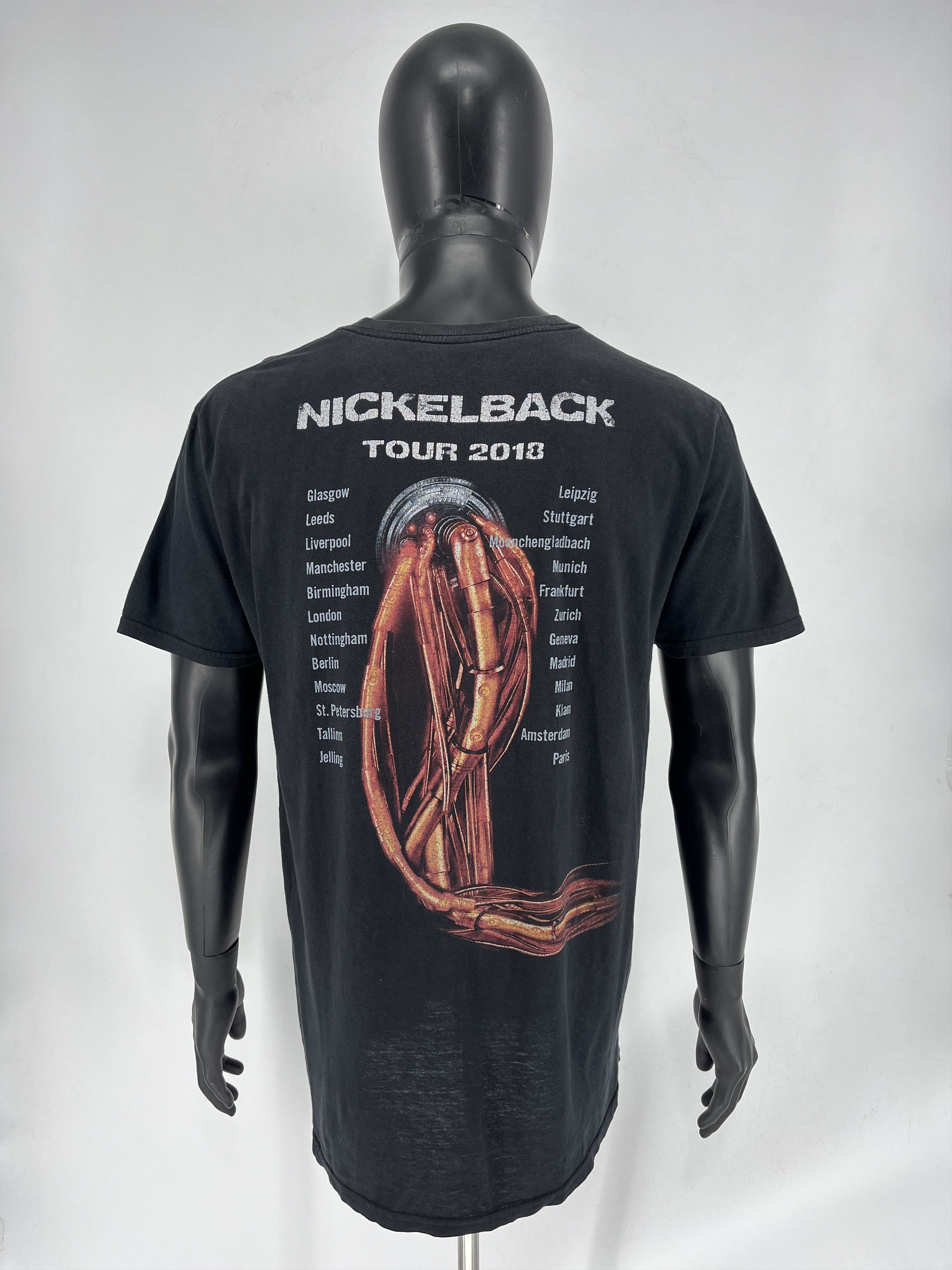 Band Tees × Vintage Nickelback Feed The Machine Tour T-Shirt 2018 Size L Size US L / EU 52-54 / 3 - 12 Thumbnail
