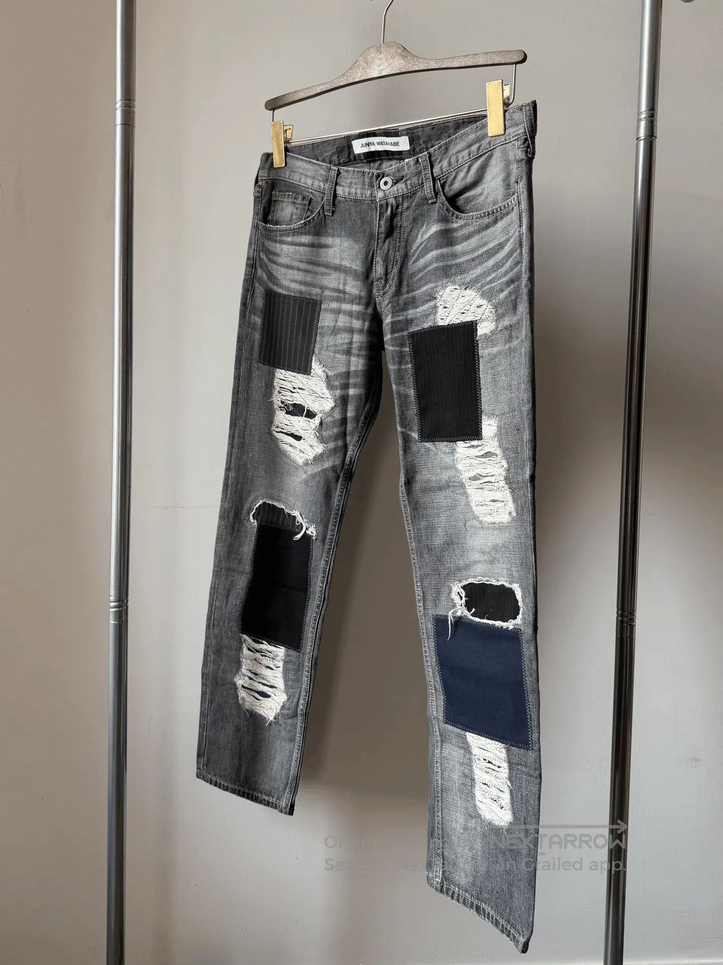 Junya Watanabe junya watanabe patchwork distressed low. Size US 34 / EU 50 - 2 Thumbnail