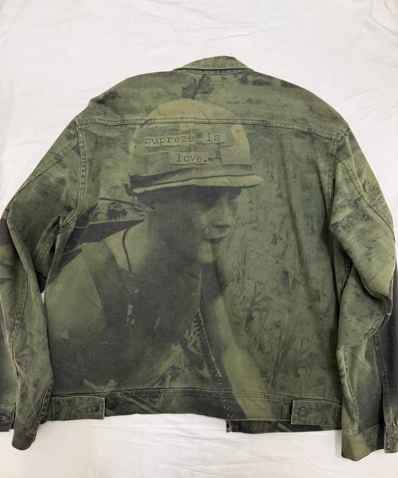 Supreme Supreme is love denim trucker work Jacket Size US L / EU 52-54 / 3 - 2 Thumbnail