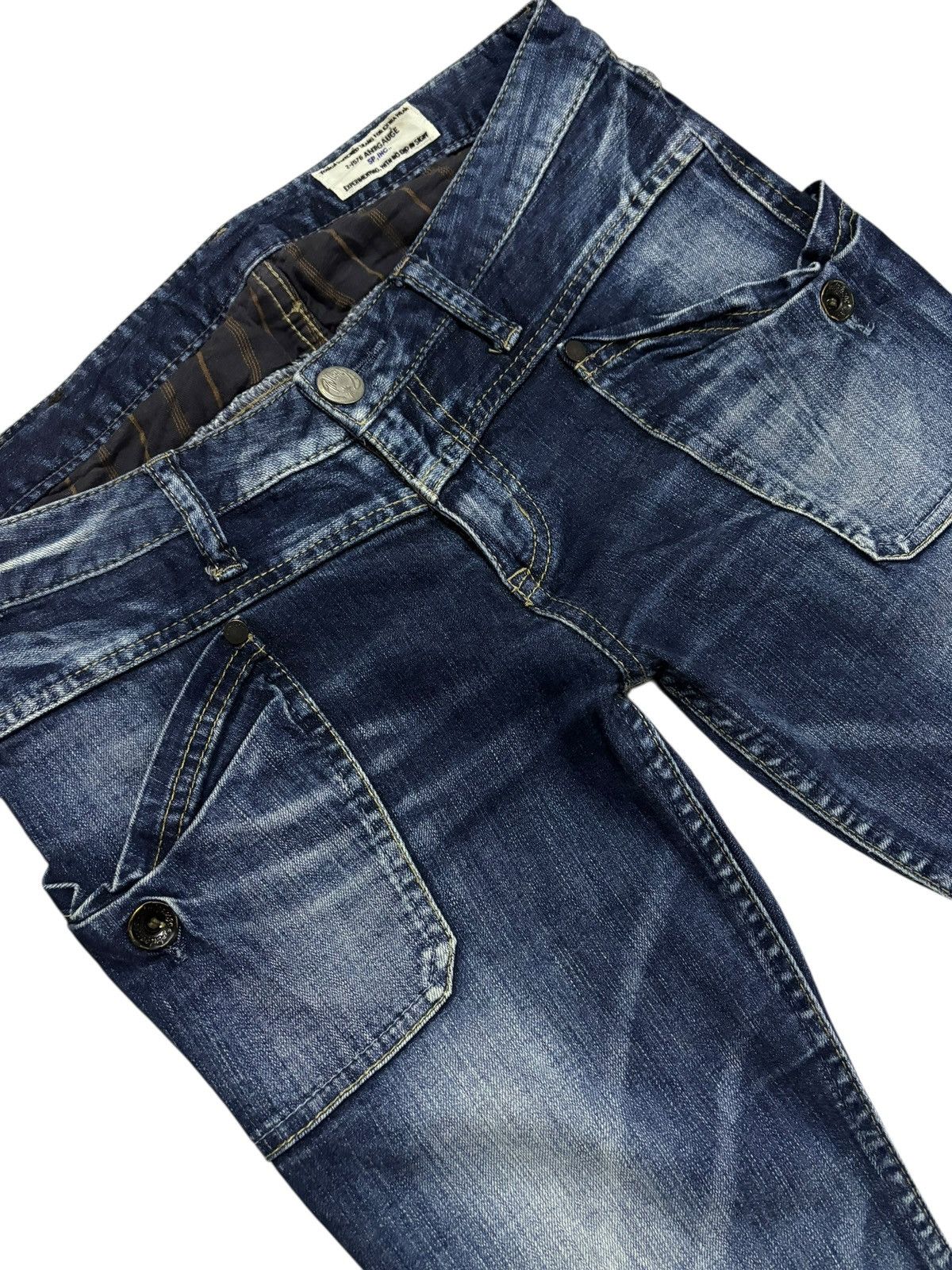 Japanese Brand Vtg Antgauge SP Distressed Skinny Jeans Size US 30 / EU 46 - 5 Thumbnail