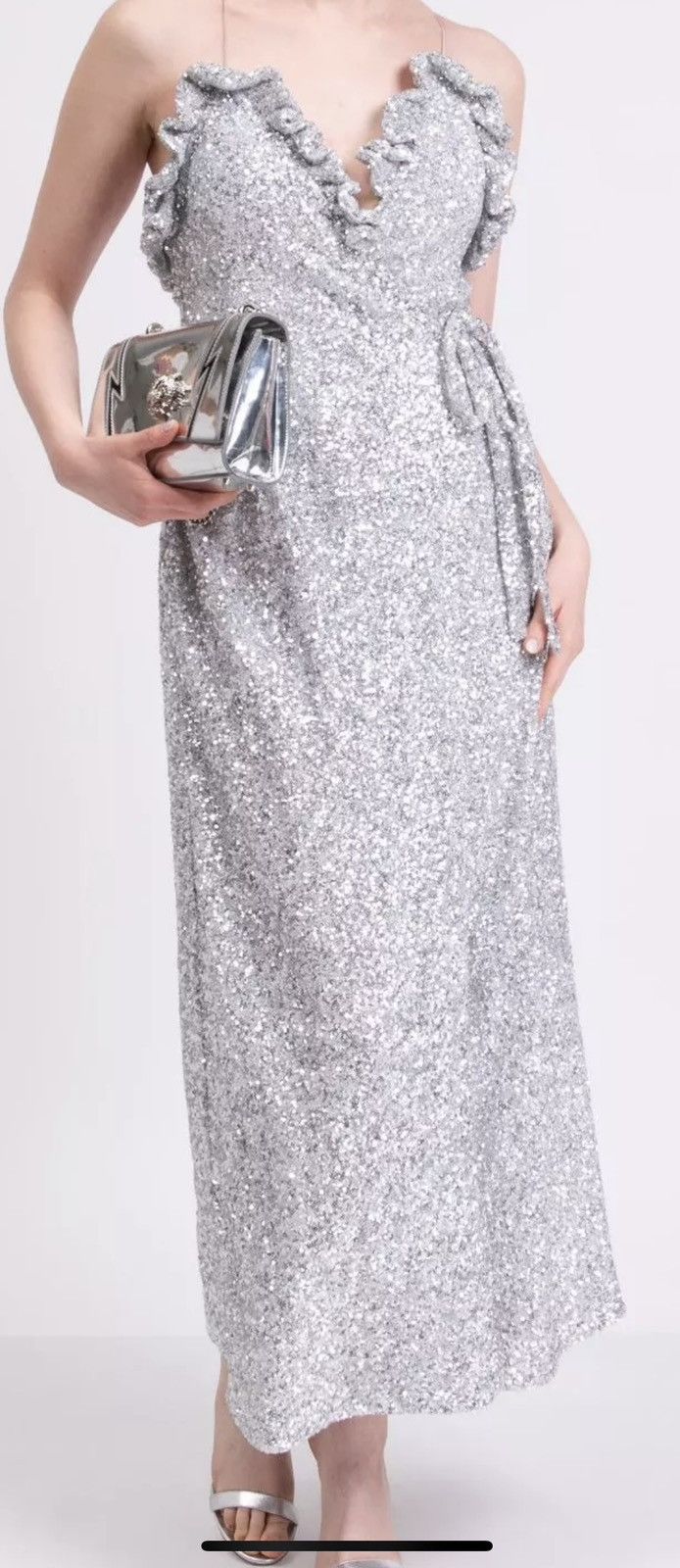 The Attico NWT - The Attico Sequin Ball Wrap Dress Size XS / US 0-2 / IT 36-38 - 1 Thumbnail