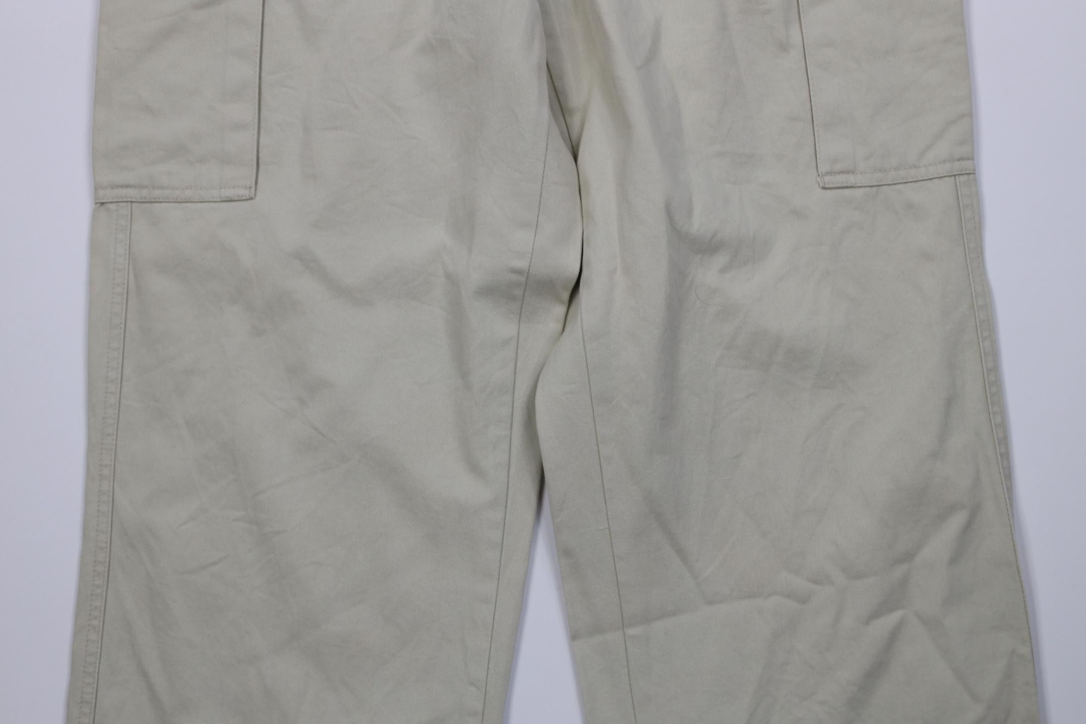 Gap Vintage 90s Y2K Gap Baggy Wide Leg Cargo Pants Stone Cotton Size US 32 / EU 48 - 3 Thumbnail