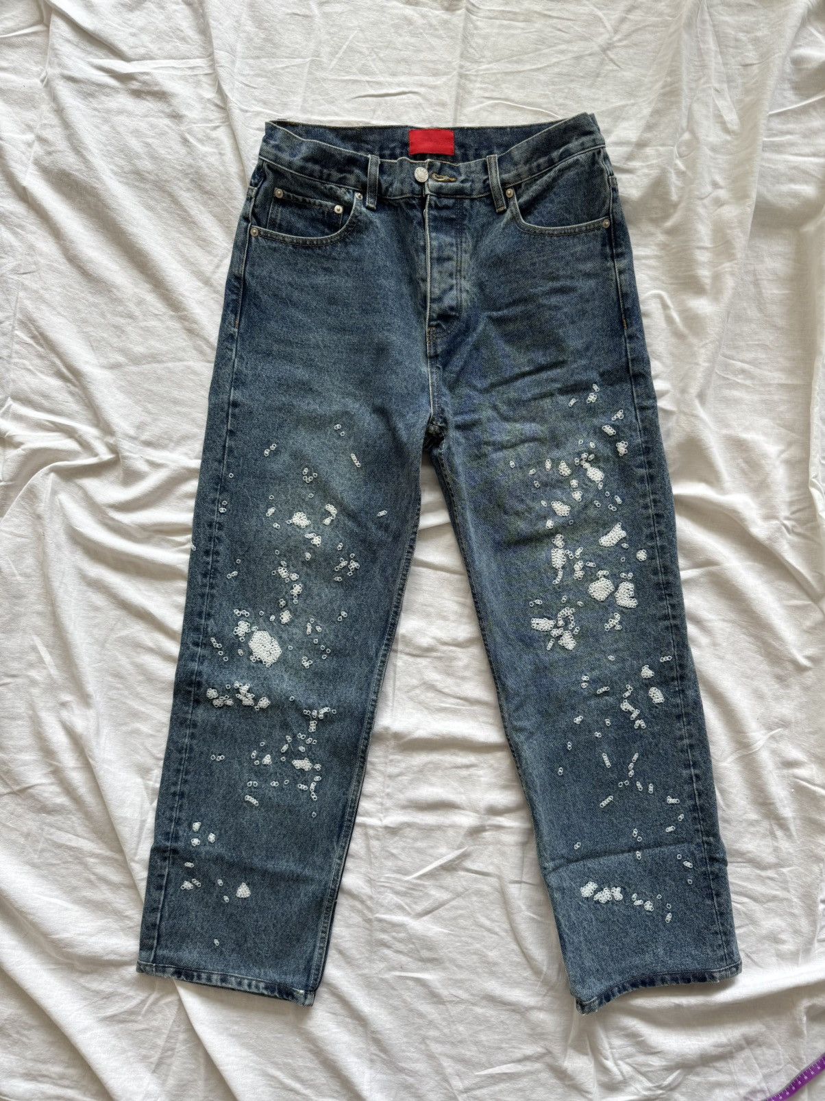 Fugazi Fugazi paint splatter stitch pants 32x29 Size US 32 / EU 48 - 1 Thumbnail