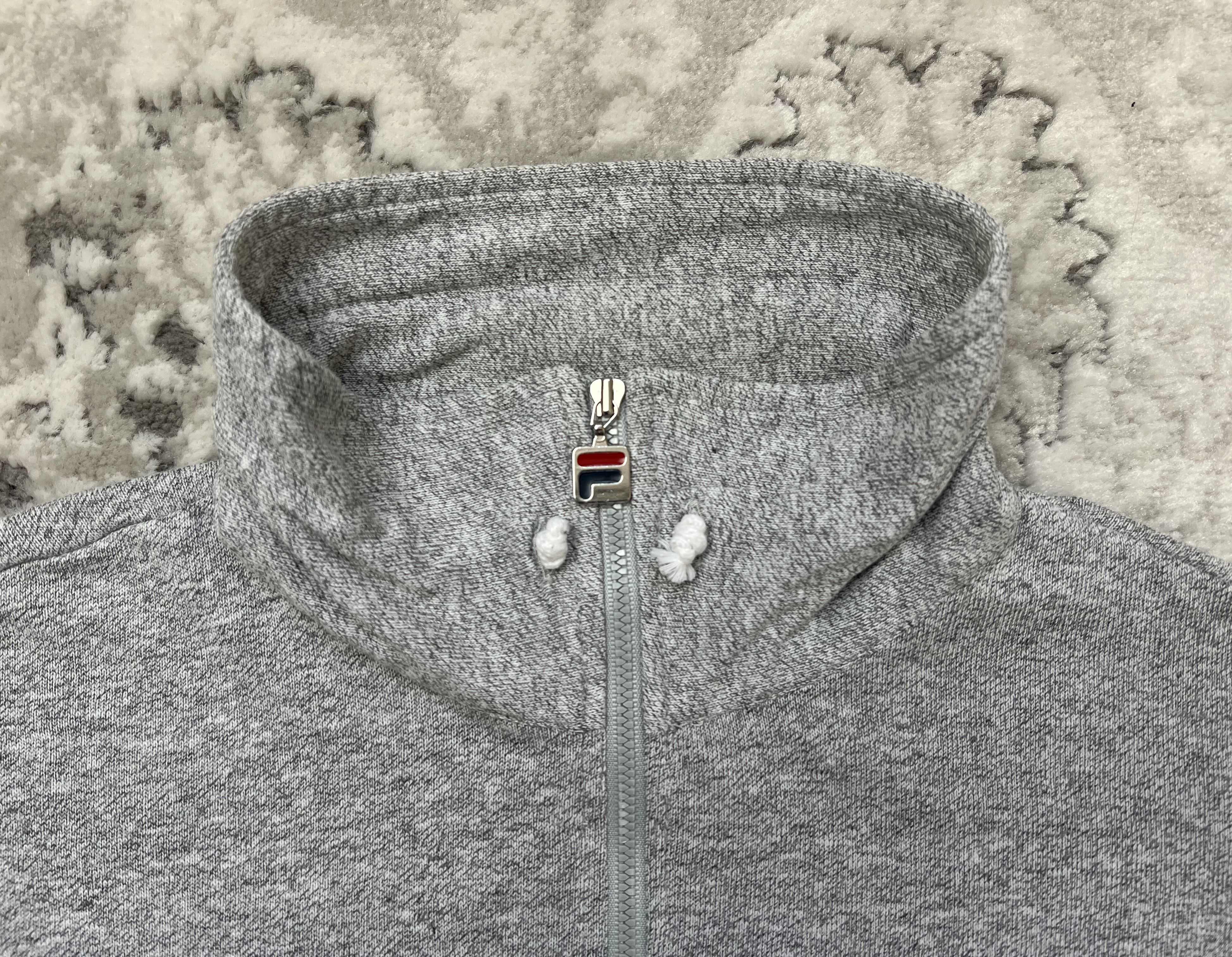 Fila Vintage Fila Full Zip Sweatshirt Gray Size US M / EU 48-50 / 2 - 2 Thumbnail