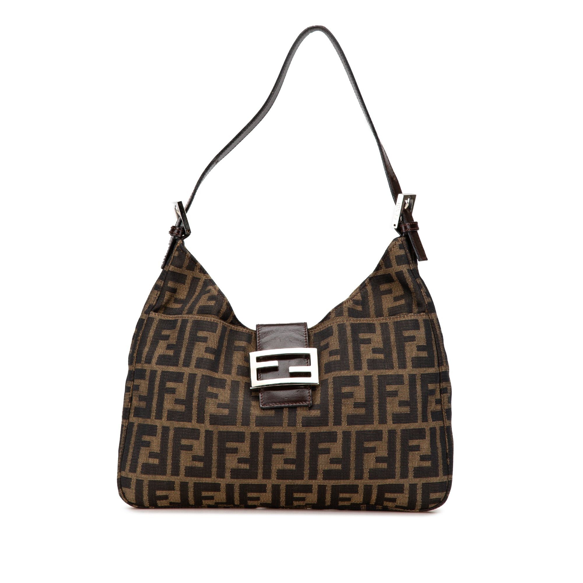 Fendi Fendi Zucca Canvas Shoulder Bag Brown Size ONE SIZE - 1 Thumbnail