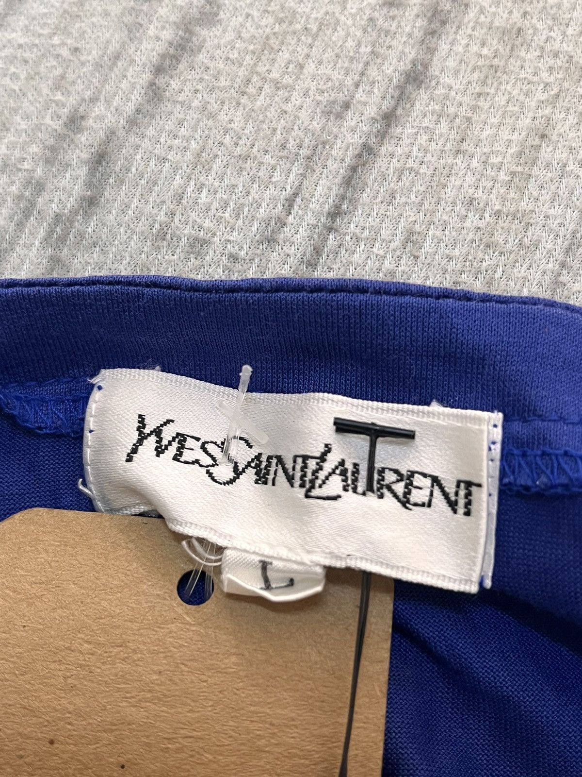 Yves Saint Laurent 80s YSL diamond logo shirt Size L / US 10 / IT 46 - 3 Thumbnail
