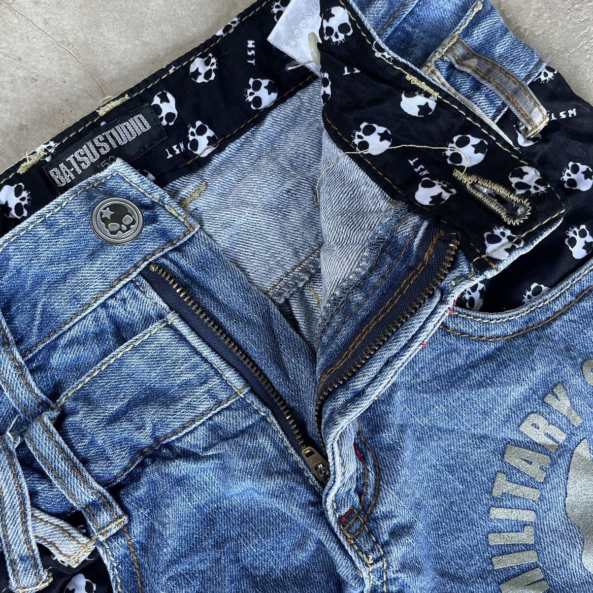 Hysteric Glamour 2000s Batsu Studio Skull Poem Double Waist Punk Jeans Size US 29 - 11 Thumbnail