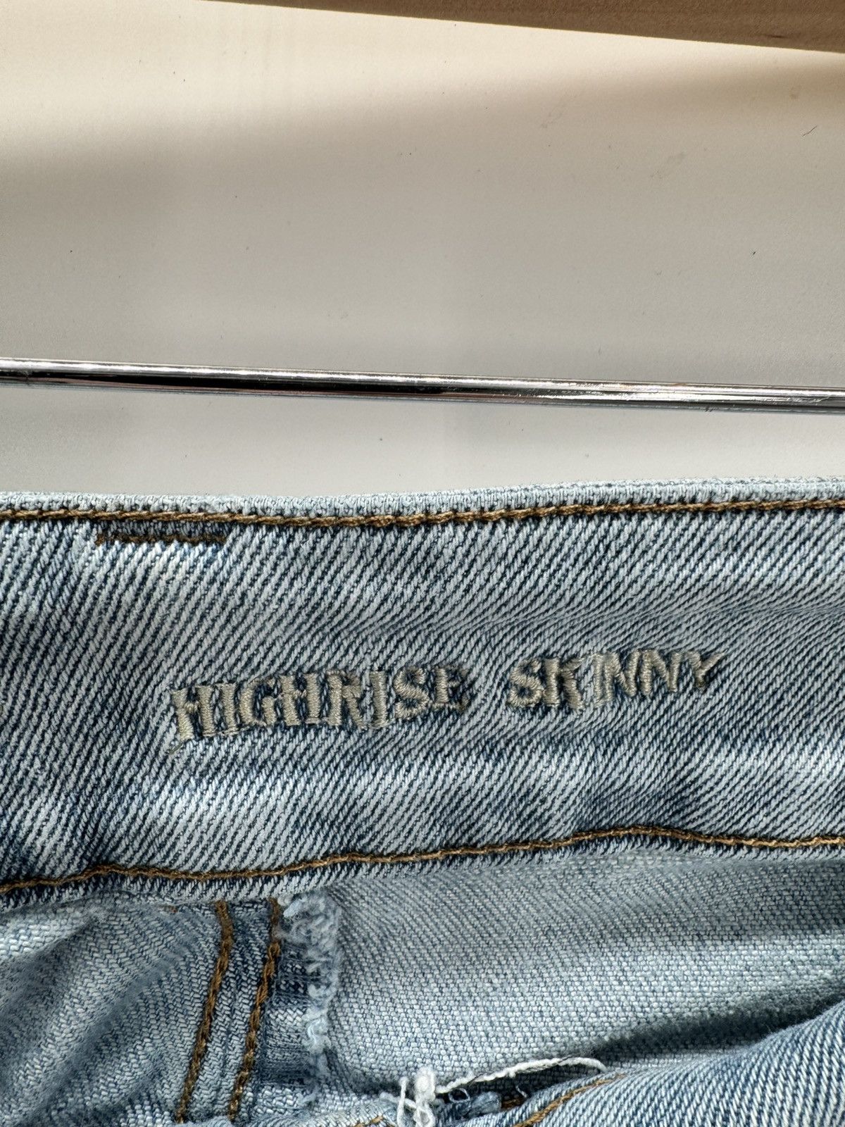 Other Vanilla Star Distressed High Rise Skinny Jeans W28 Y2K Size 28" / US 6 / IT 42 - 4 Thumbnail