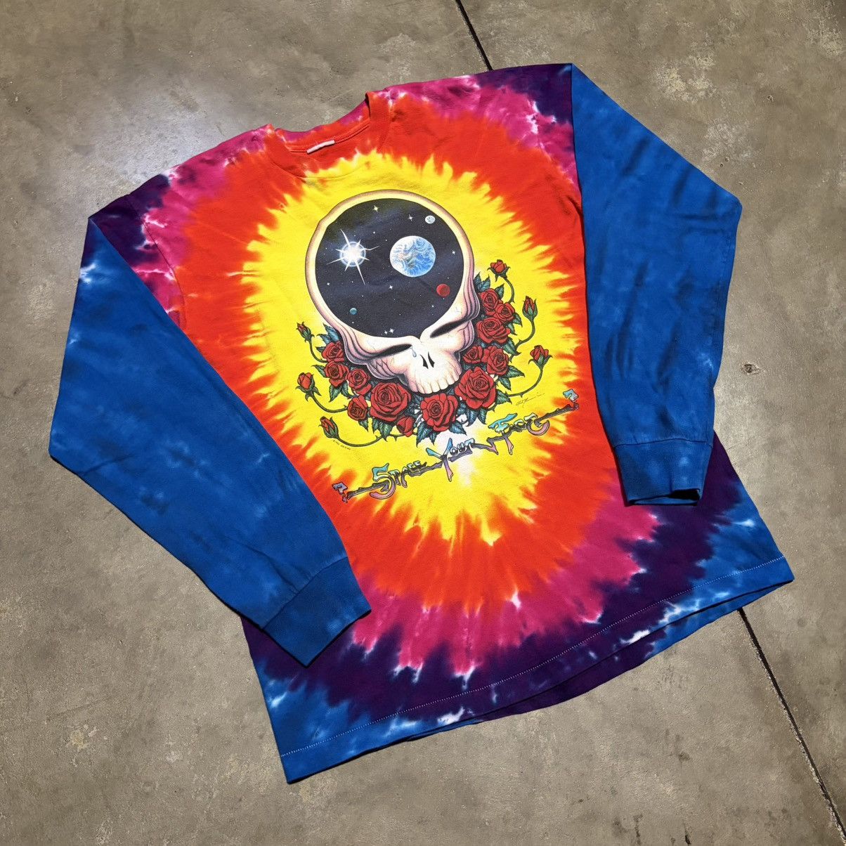 Grateful Dead Vintage Grateful Dead Space Your Face Long Sleeve T shirt Size US XL / EU 56 / 4 - 2 Thumbnail
