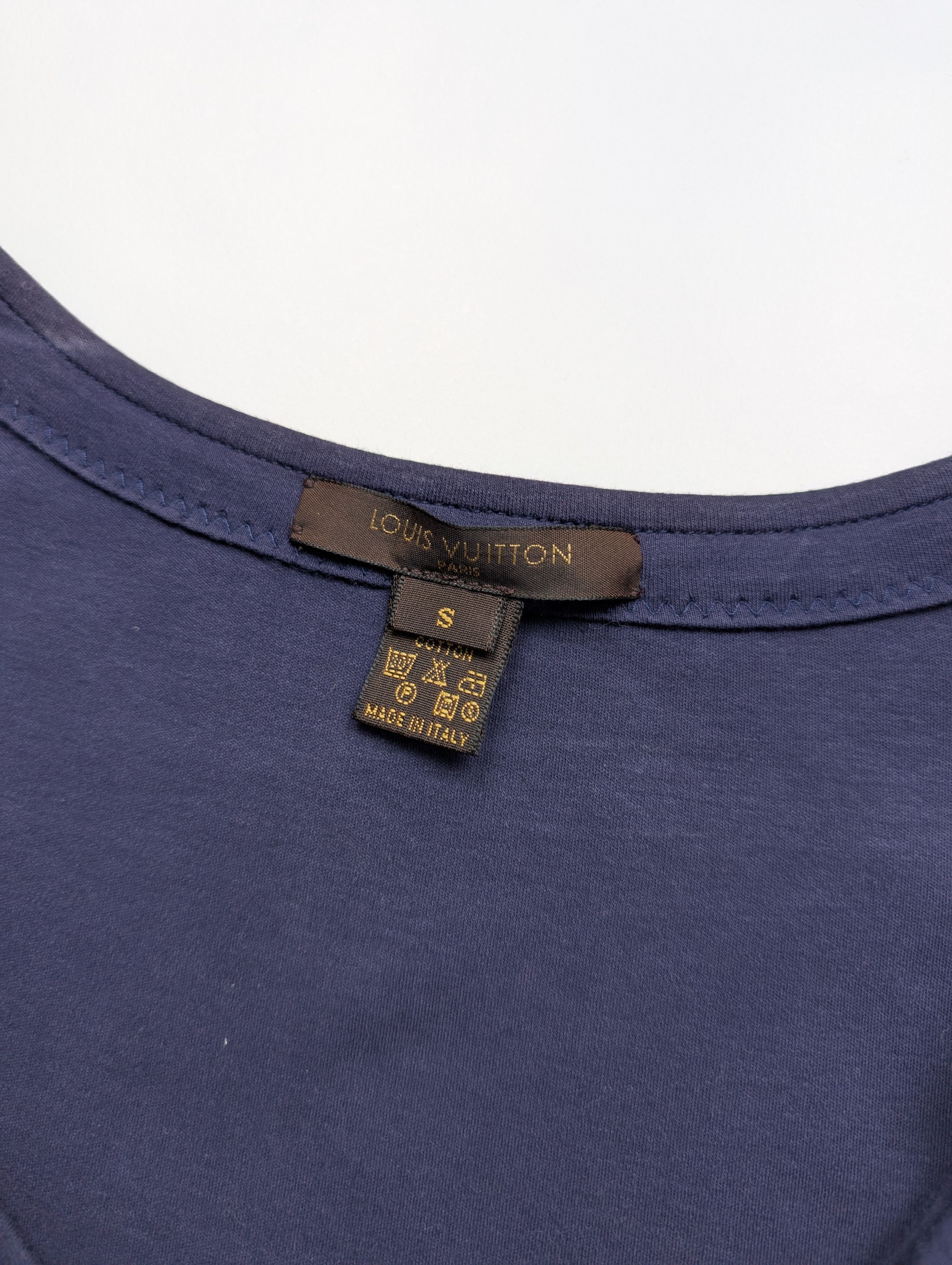 Louis Vuitton Navy Blue Tank Top With Lv Padlock Chains And Charm Size S / US 4 / IT 40 - 4 Thumbnail