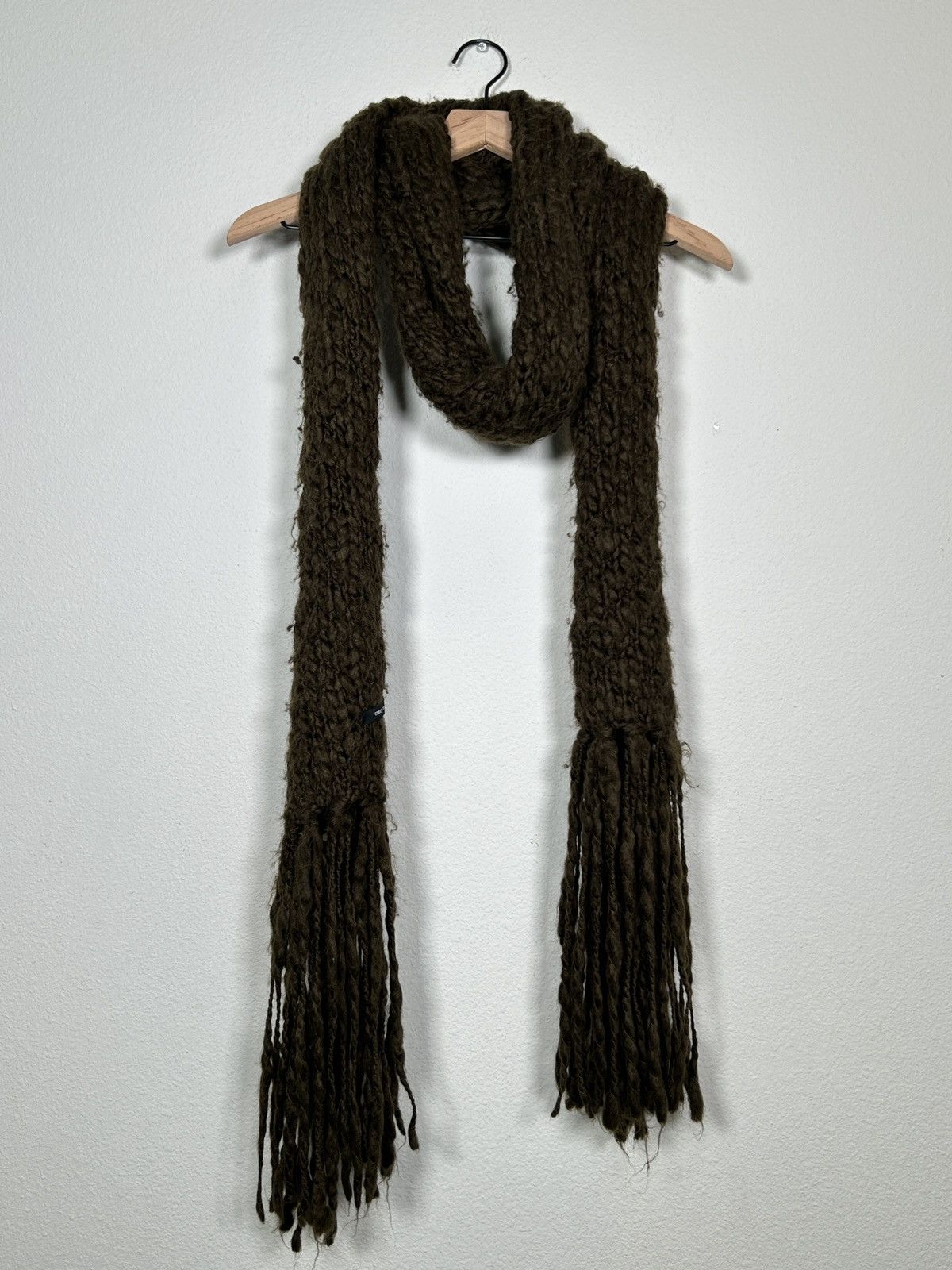 Comme Ca Ism Chunky Knit Fringe Scarf Size ONE SIZE - 1 Thumbnail