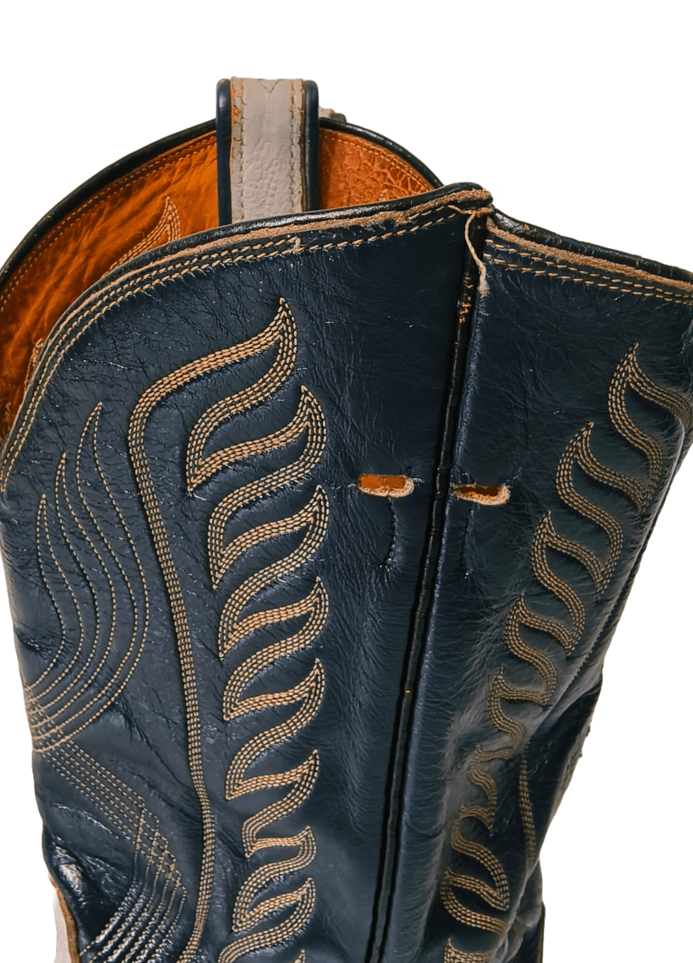 Cowboy Equipment Tony Lama Cowboy Boots Grey/Dark Blue Mens US10EE Style 8056 Size US 10 / EU 43 - 8 Thumbnail