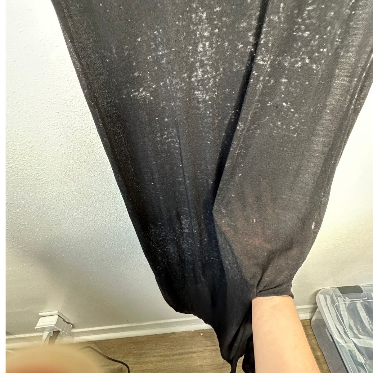 Other Enti Clothing Black Sheer Speckled Sleeveless Maxi Dress 14 Size XL / US 12-14 / IT 48-50 - 5 Thumbnail
